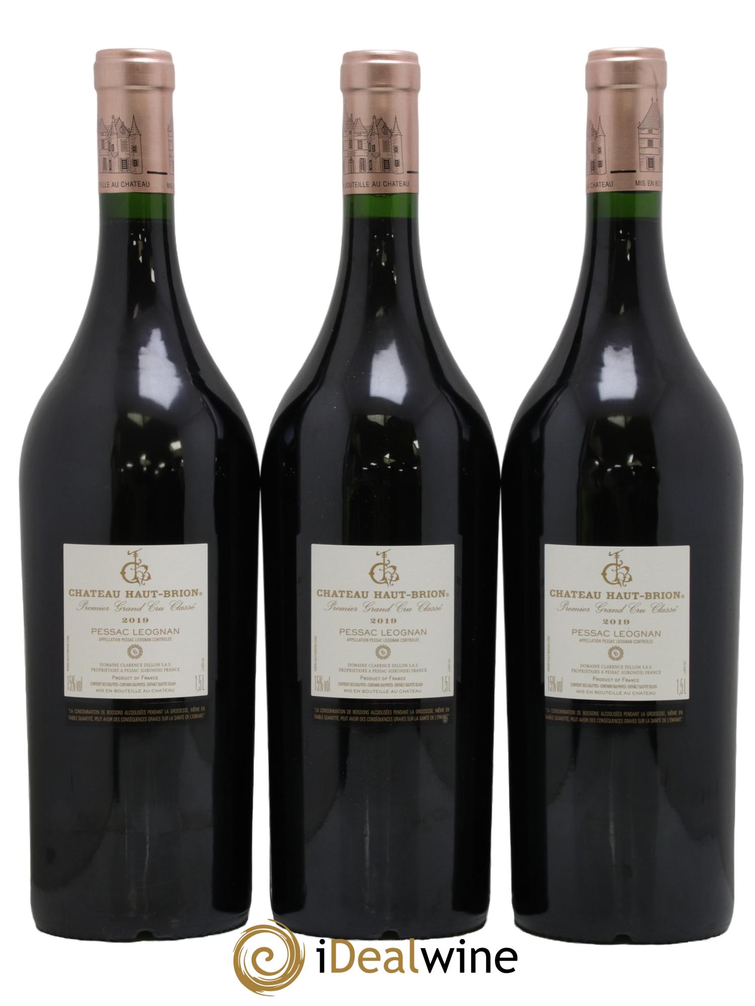 Château Haut Brion 1er Grand Cru Classé  2019 - Lot de 3 magnums - 1
