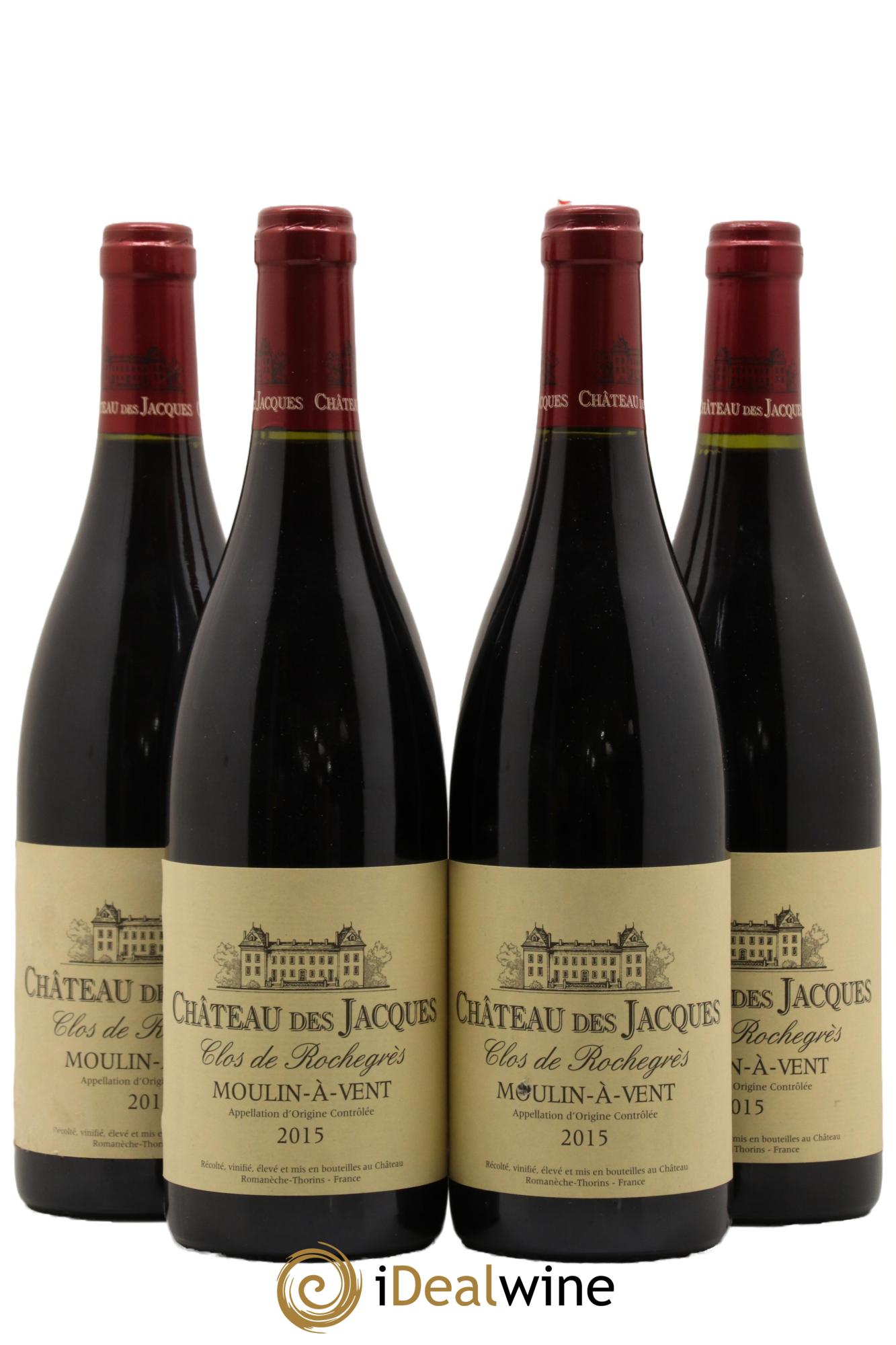 Moulin à Vent Rochegrès Château des Jacques 2015 - Posten von 4 Flaschen - 0