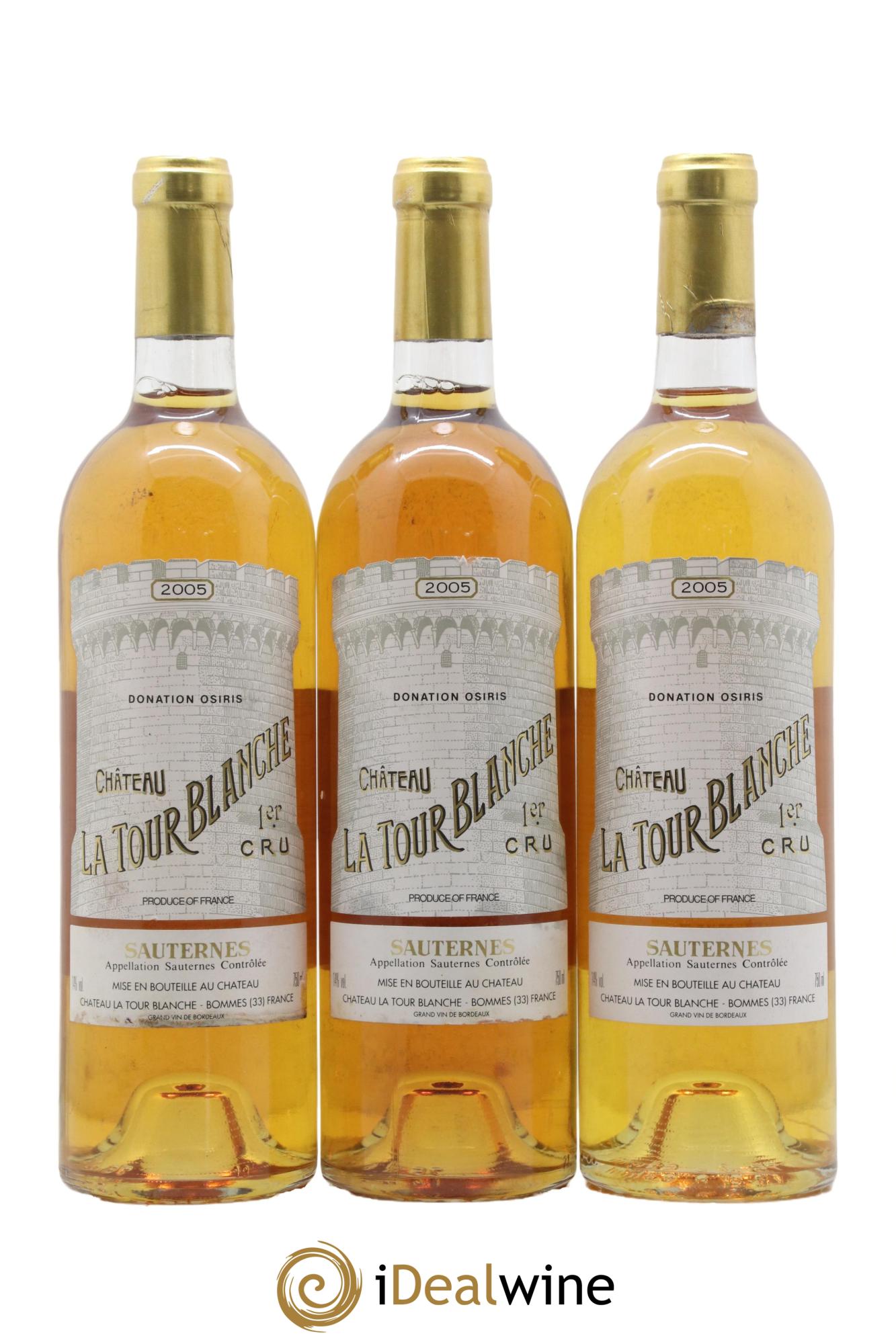 Château la Tour Blanche 1er Grand Cru Classé 2005 - Lotto di 3 bottiglie - 0
