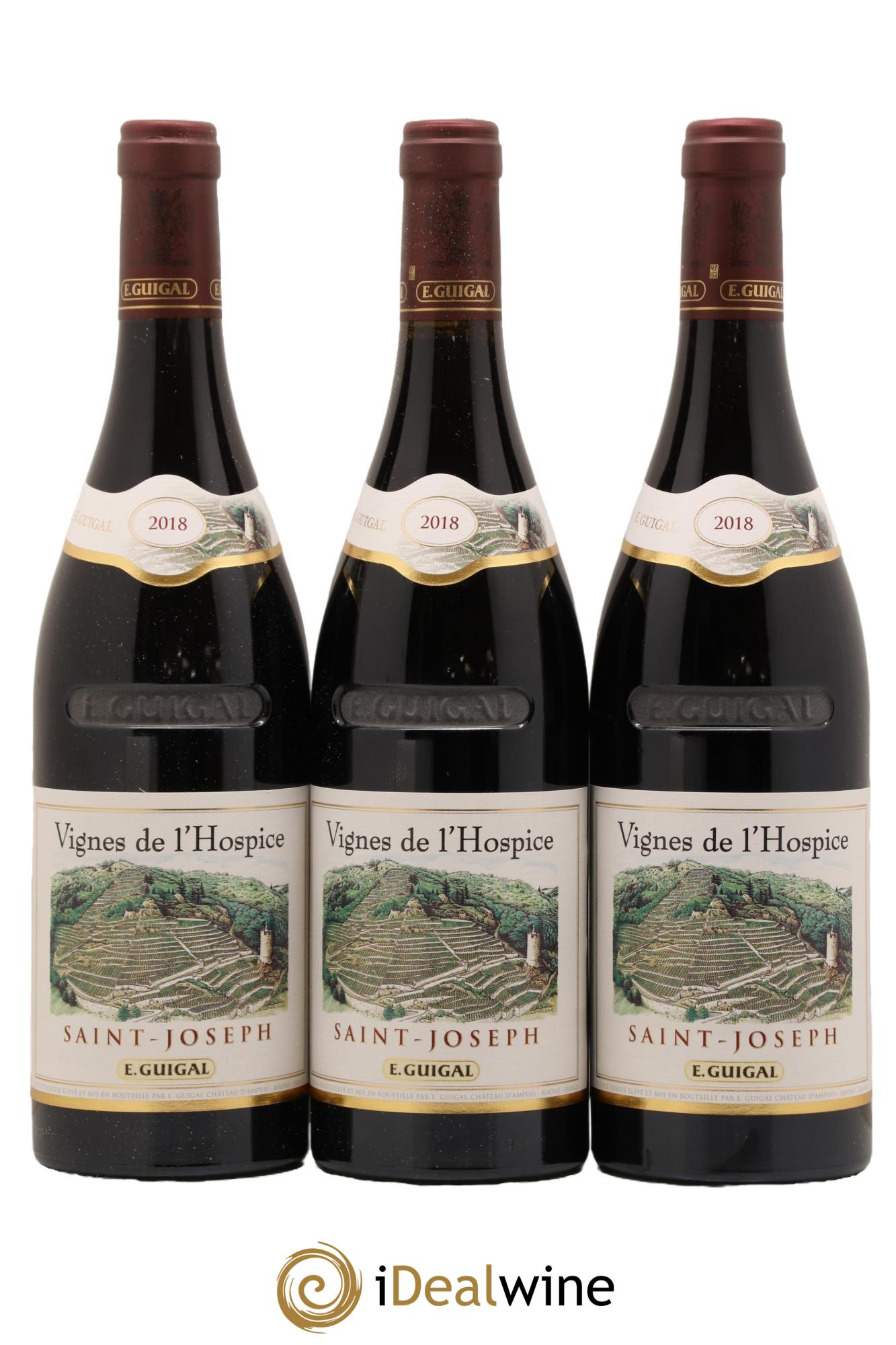 Saint-Joseph Vignes de l'Hospice Guigal 2018 - Lot de 3 bouteilles - 0
