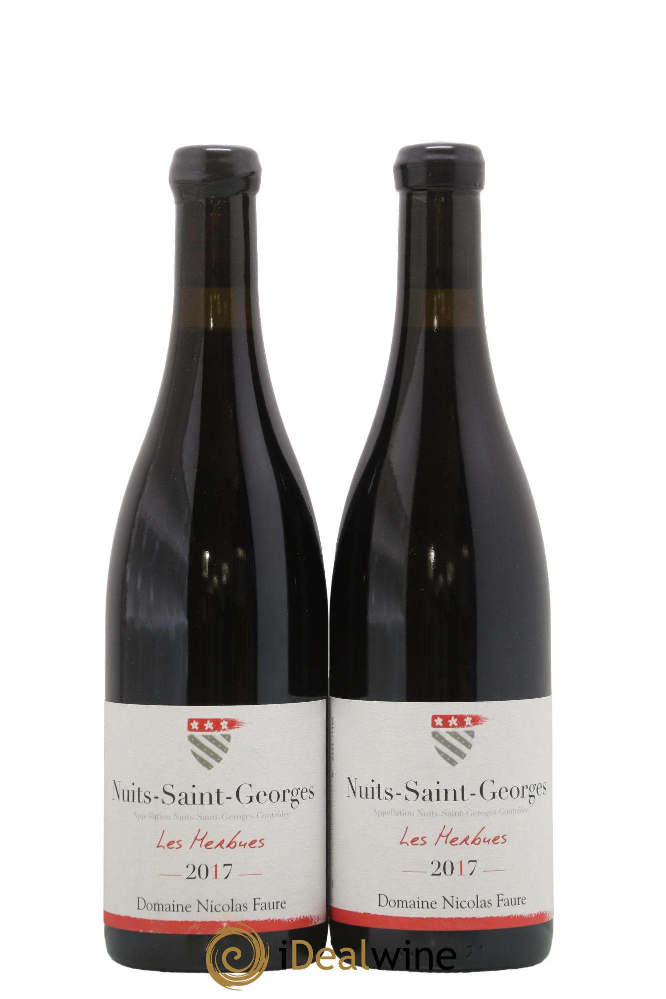 Nuits-Saint-Georges Les Herbues Nicolas Faure 2017 - Lot de 2 bouteilles - 0