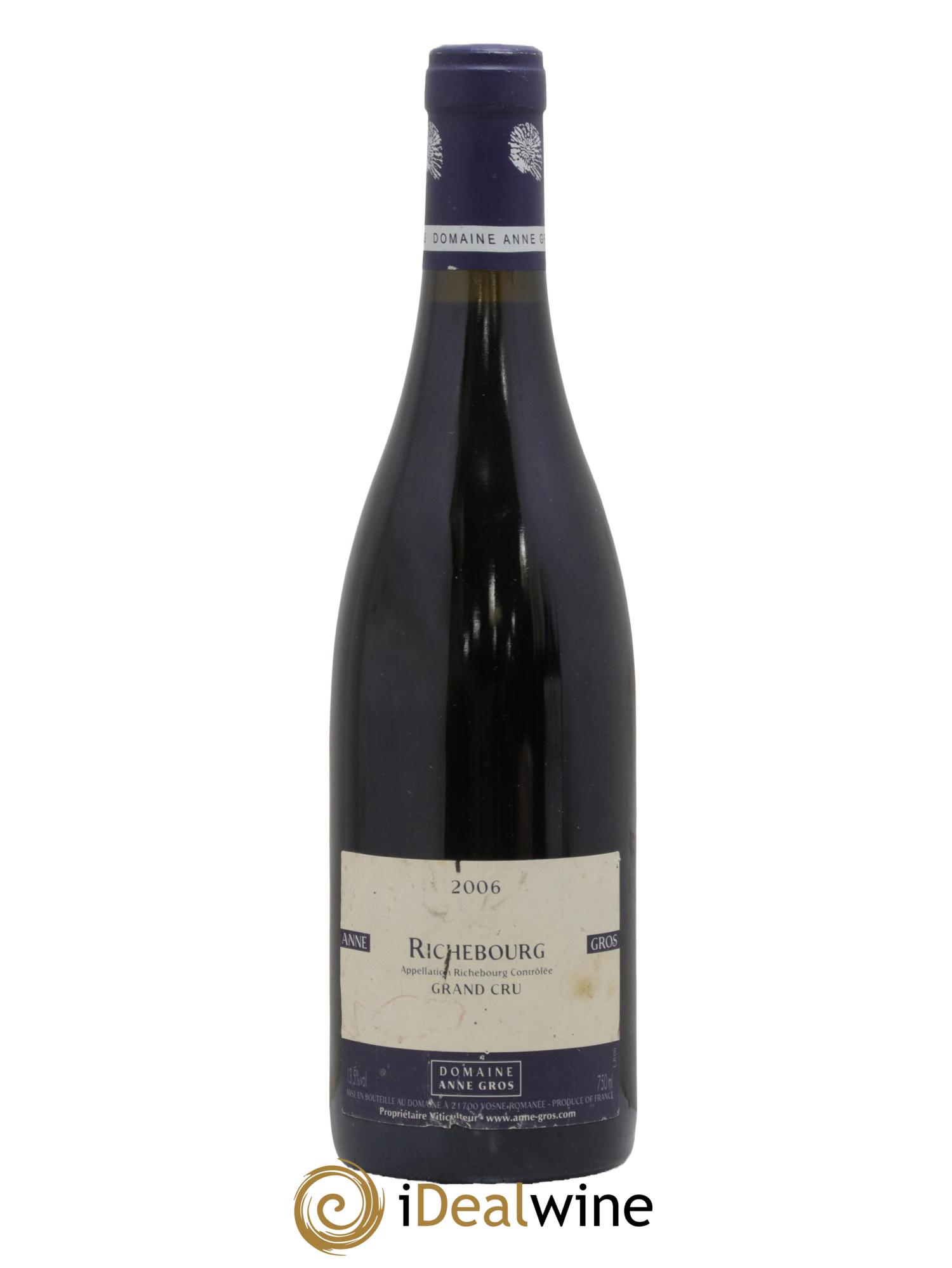 Richebourg Grand Cru Anne Gros 2006 - Lot of 1 bottle - 0