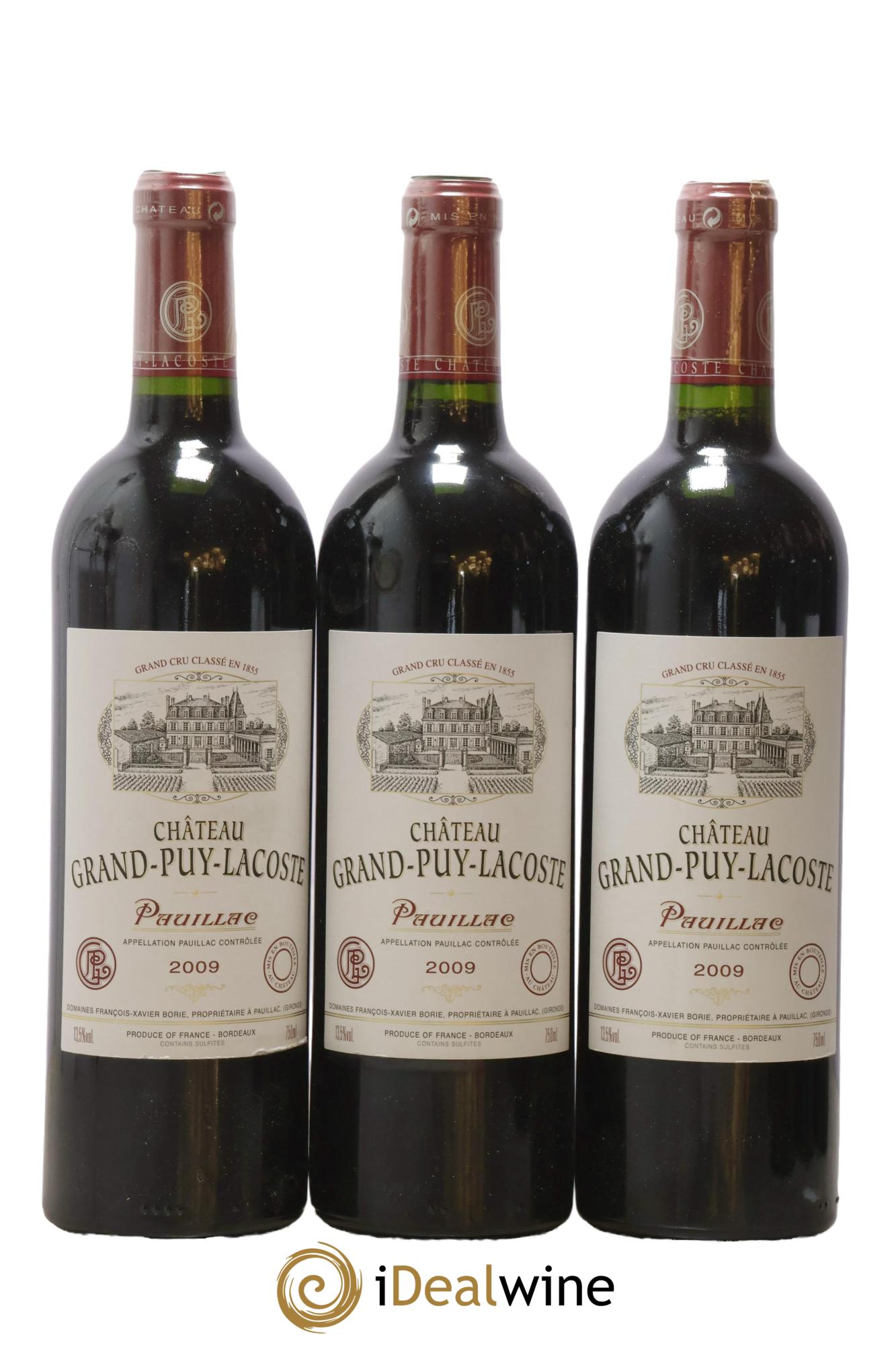 Château Grand Puy Lacoste 5ème Grand Cru Classé 2009 - Posten von 12 Flaschen - 1