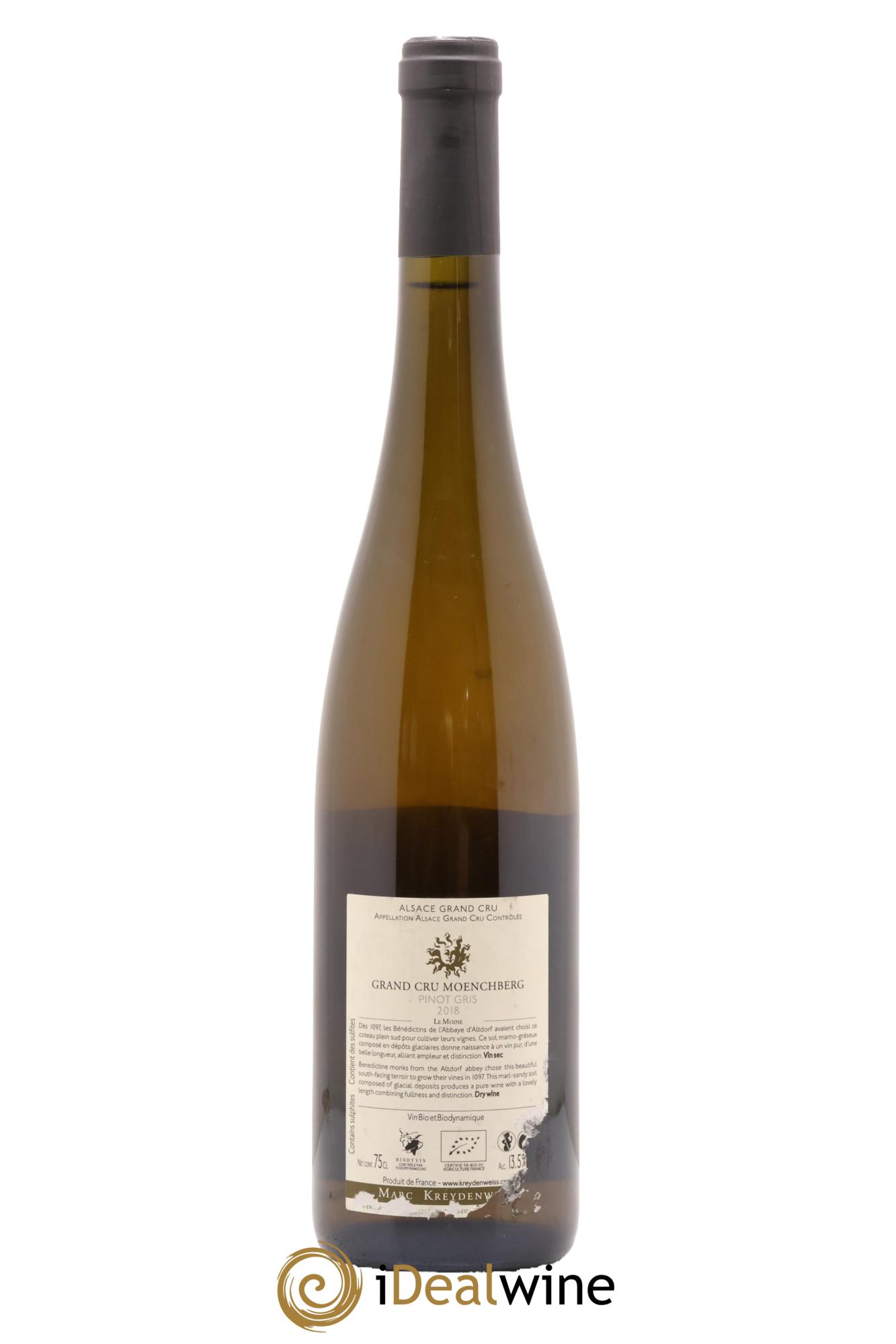 Alsace Pinot Gris Grand cru Moenchberg Marc Kreydenweiss 2018 - Lot of 1 bottle - 1