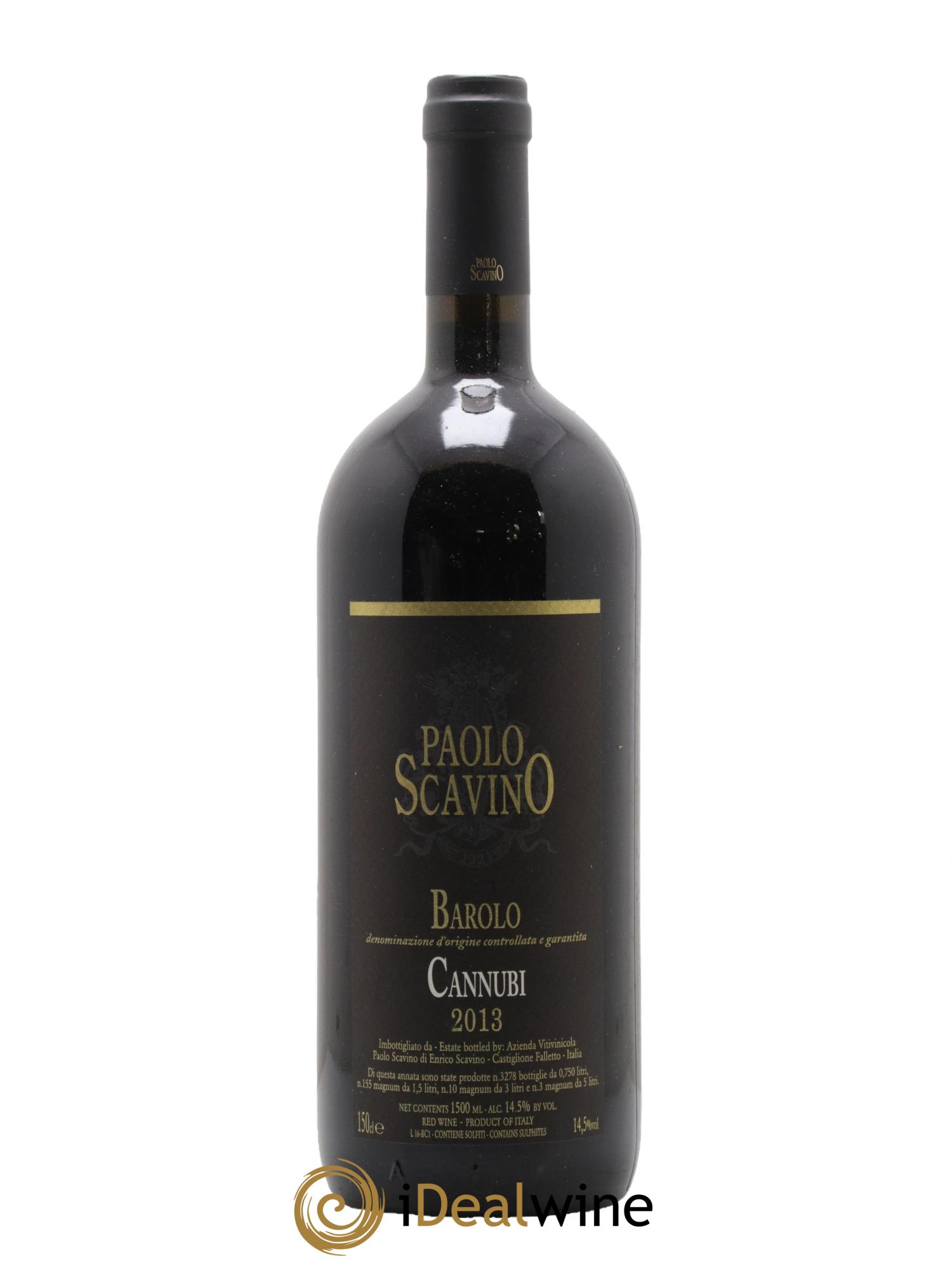 Barolo DOCG Cannubi Paolo Scavino 2013 - Lot de 1 magnum - 1