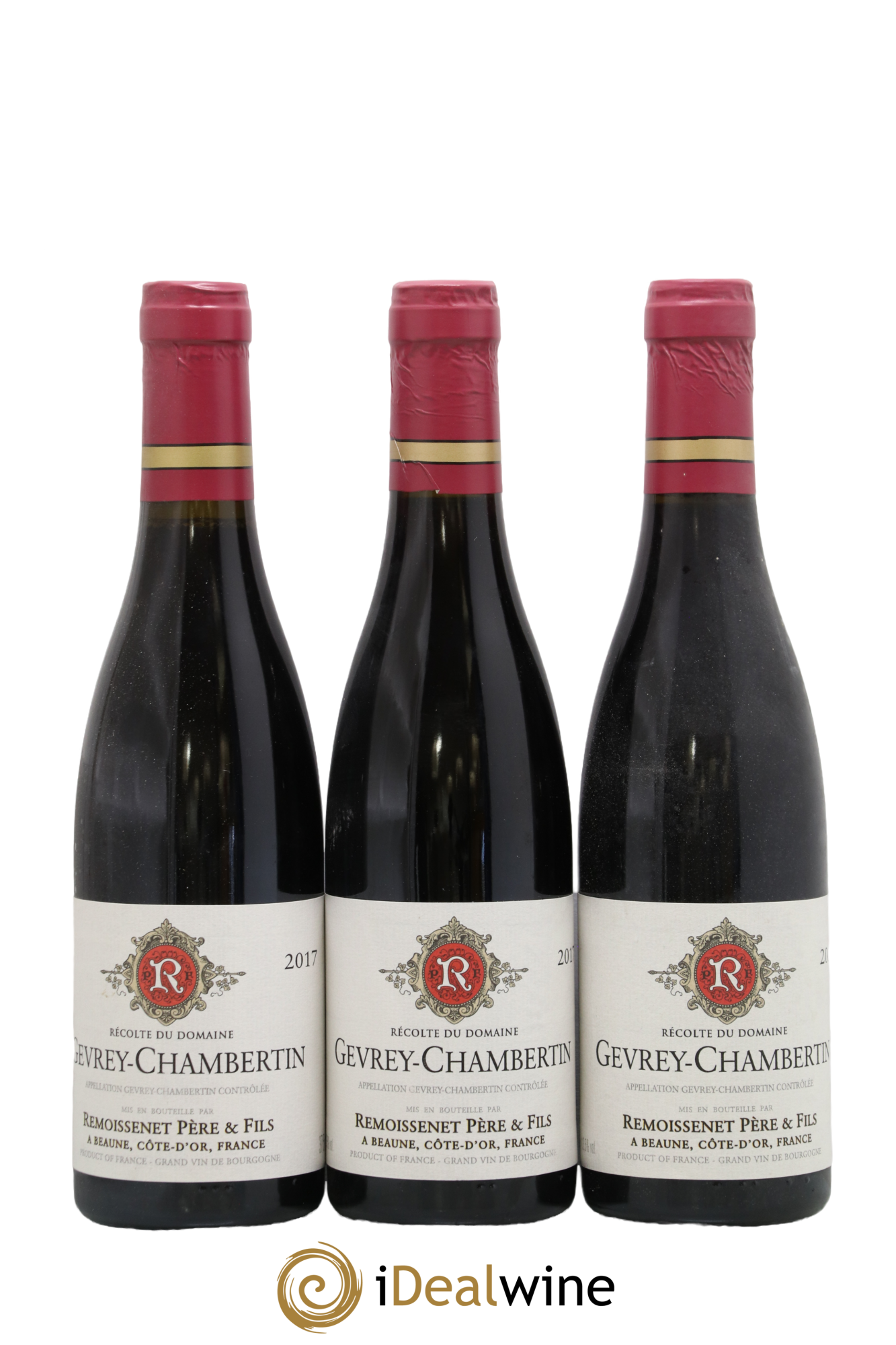 Gevrey-Chambertin Remoissenet Père et Fils 2017 - Lot de 3 demi bouteilles - 0