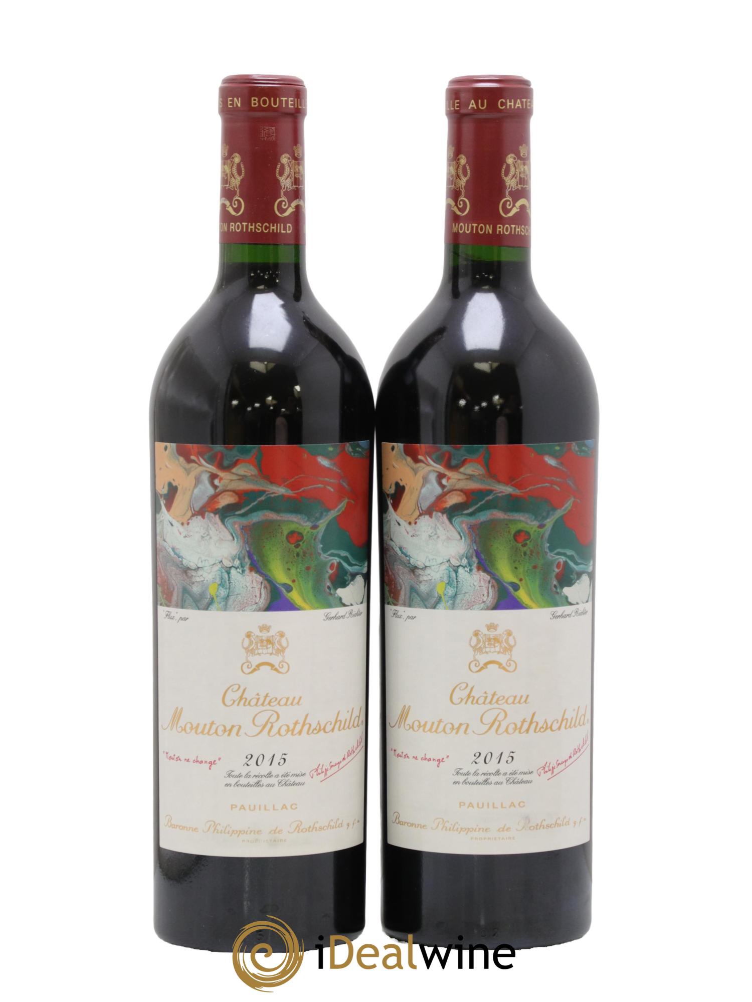 Château Mouton Rothschild 1er Grand Cru Classé 2015 - Lot of 2 bottles - 0