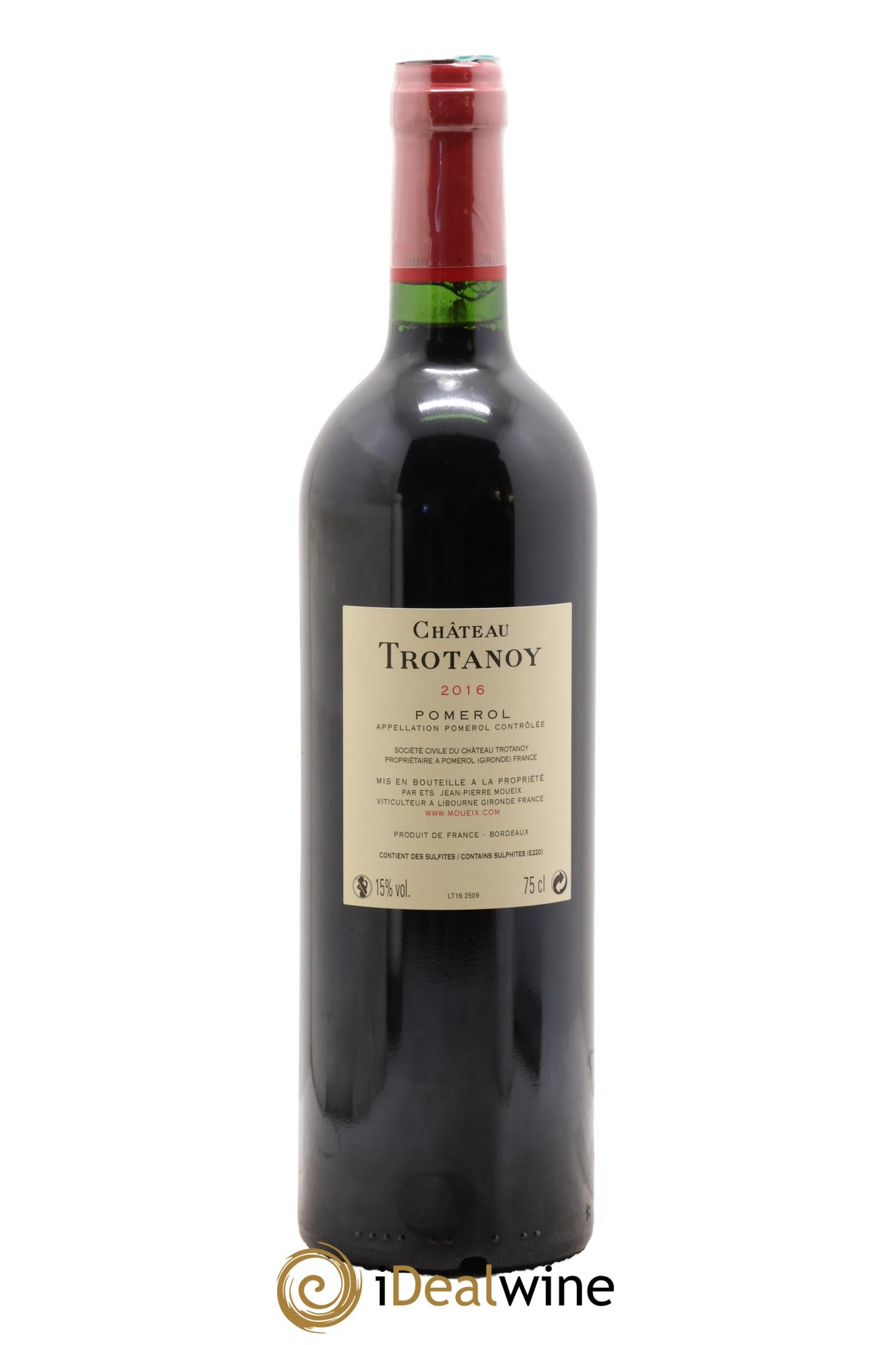 Château Trotanoy 2016 - Lot de 1 bouteille - 1
