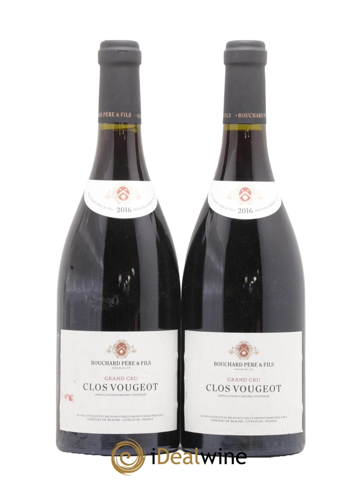 Clos de Vougeot Grand Cru Bouchard Père & Fils 2016 - Lot de 2 bouteilles - 0