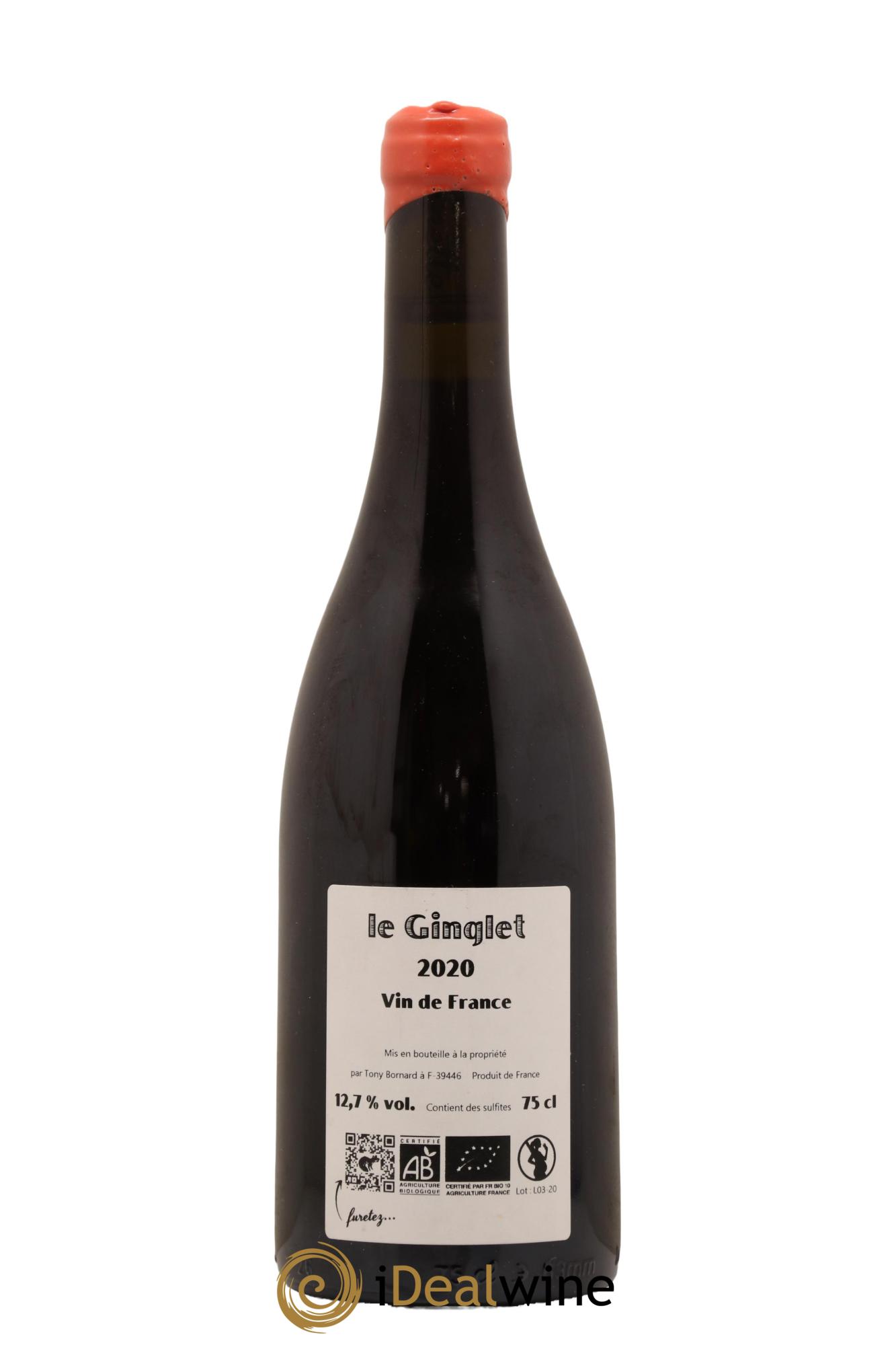 Vin de France Le Ginglet Bornard 2020 - Lot de 1 bouteille - 1