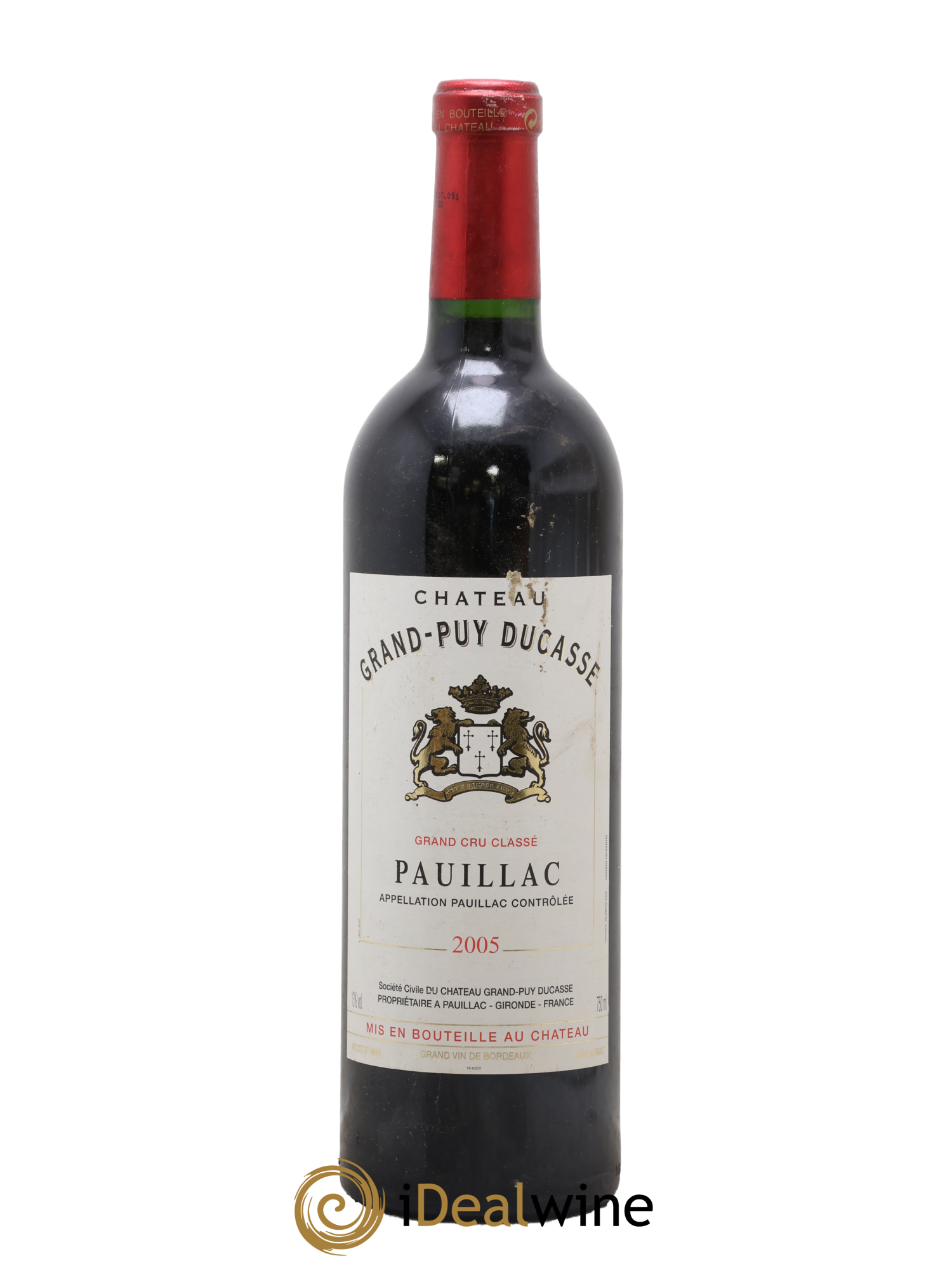 Château Grand Puy Ducasse 5ème Grand Cru Classé 2005 - Lot de 1 bouteille - 0