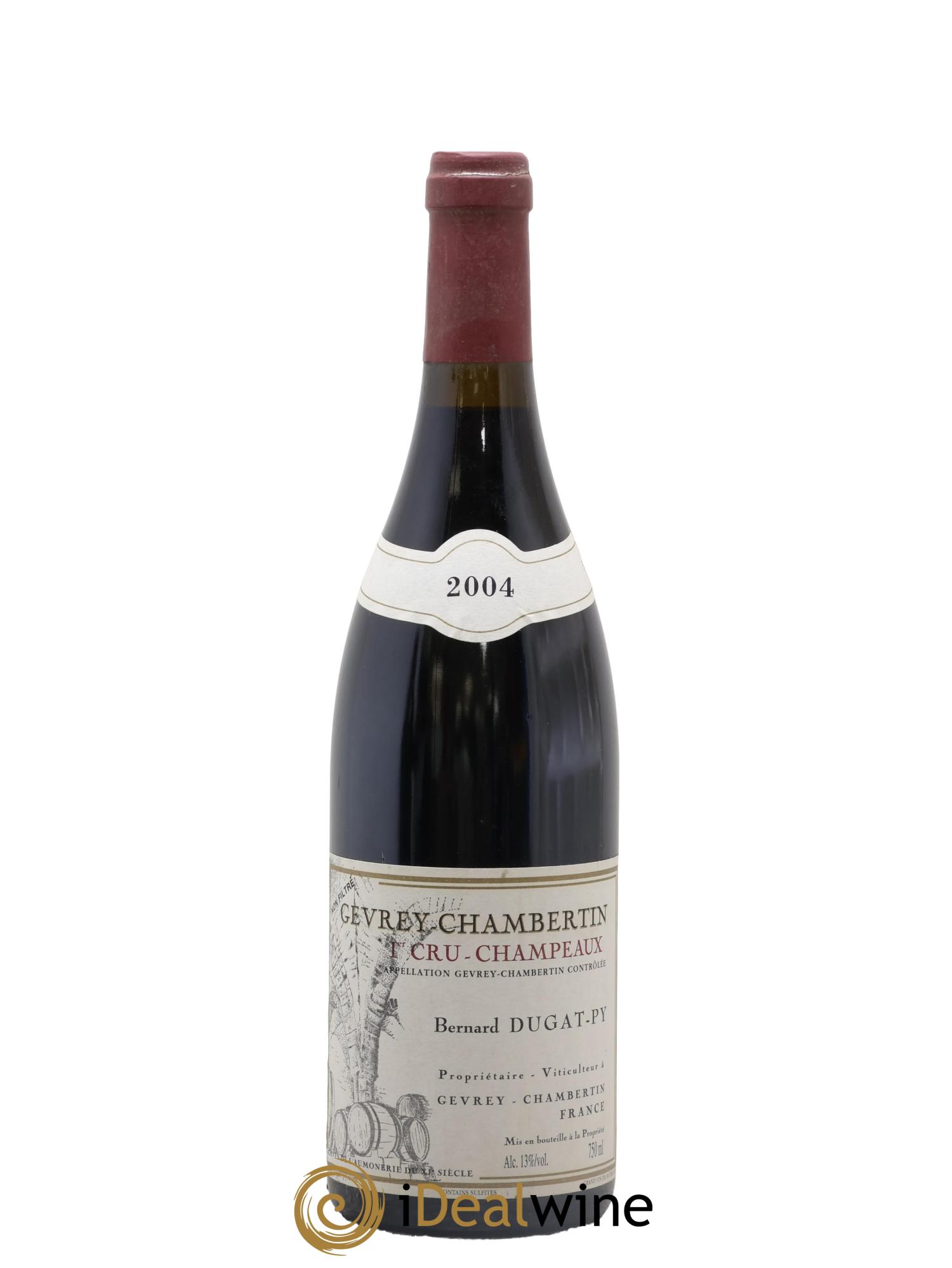 Gevrey-Chambertin 1er Cru Champeaux Dugat-Py 2004 - Lot de 1 bouteille - 0
