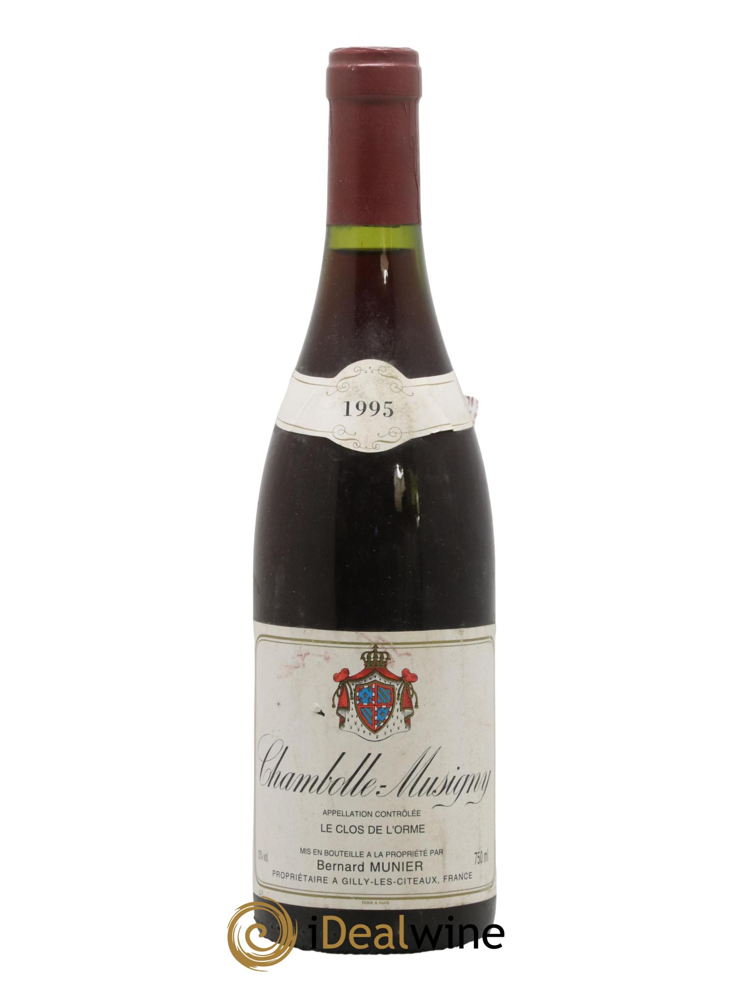 Chambolle-Musigny Le Clos de l'Orme Domaine Bernard Munier 1995 - Lot of 1 bottle - 0
