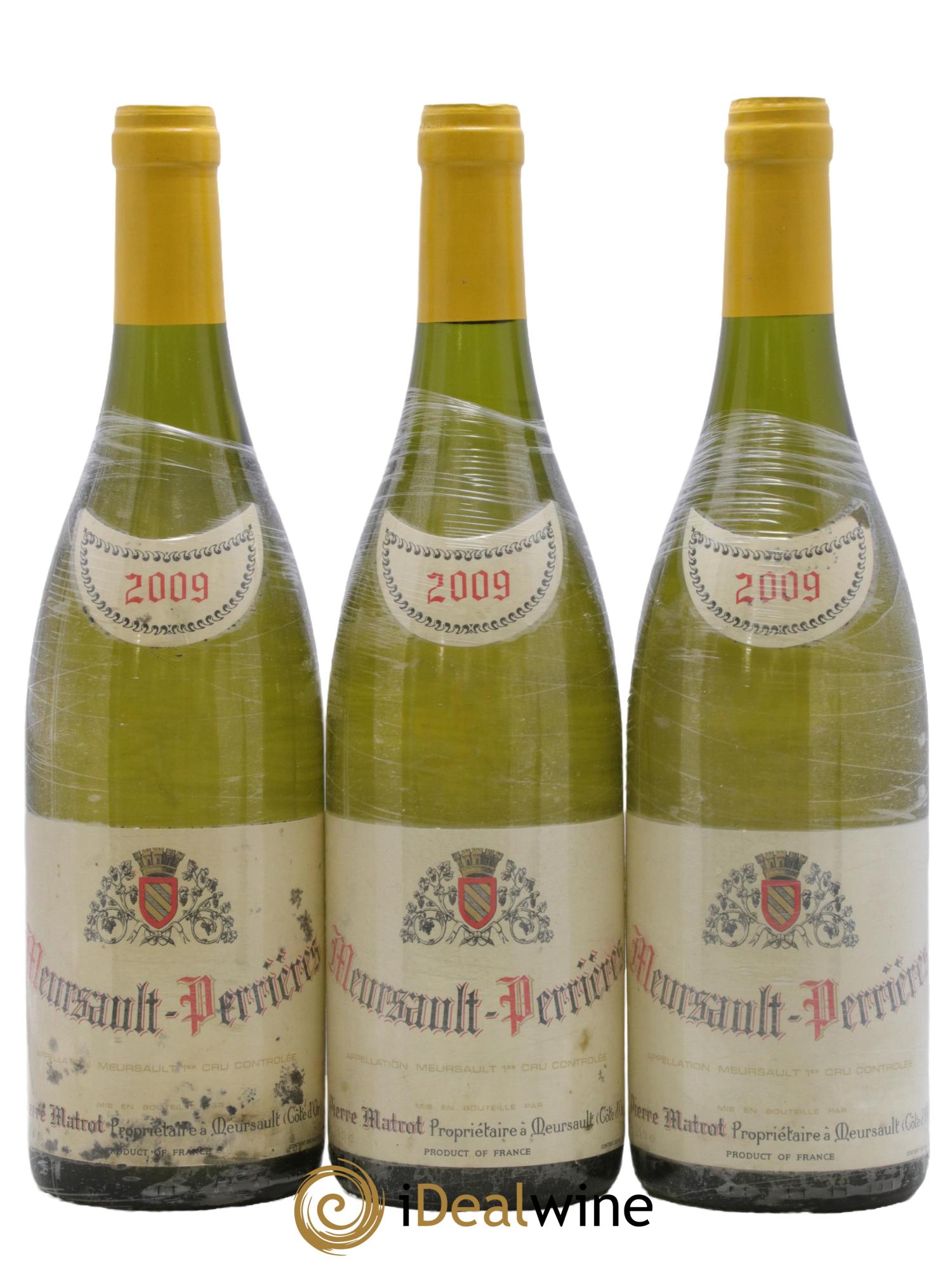 Meursault 1er Cru Perrières Matrot (Domaine) 2009 - Lot of 3 bottles - 0