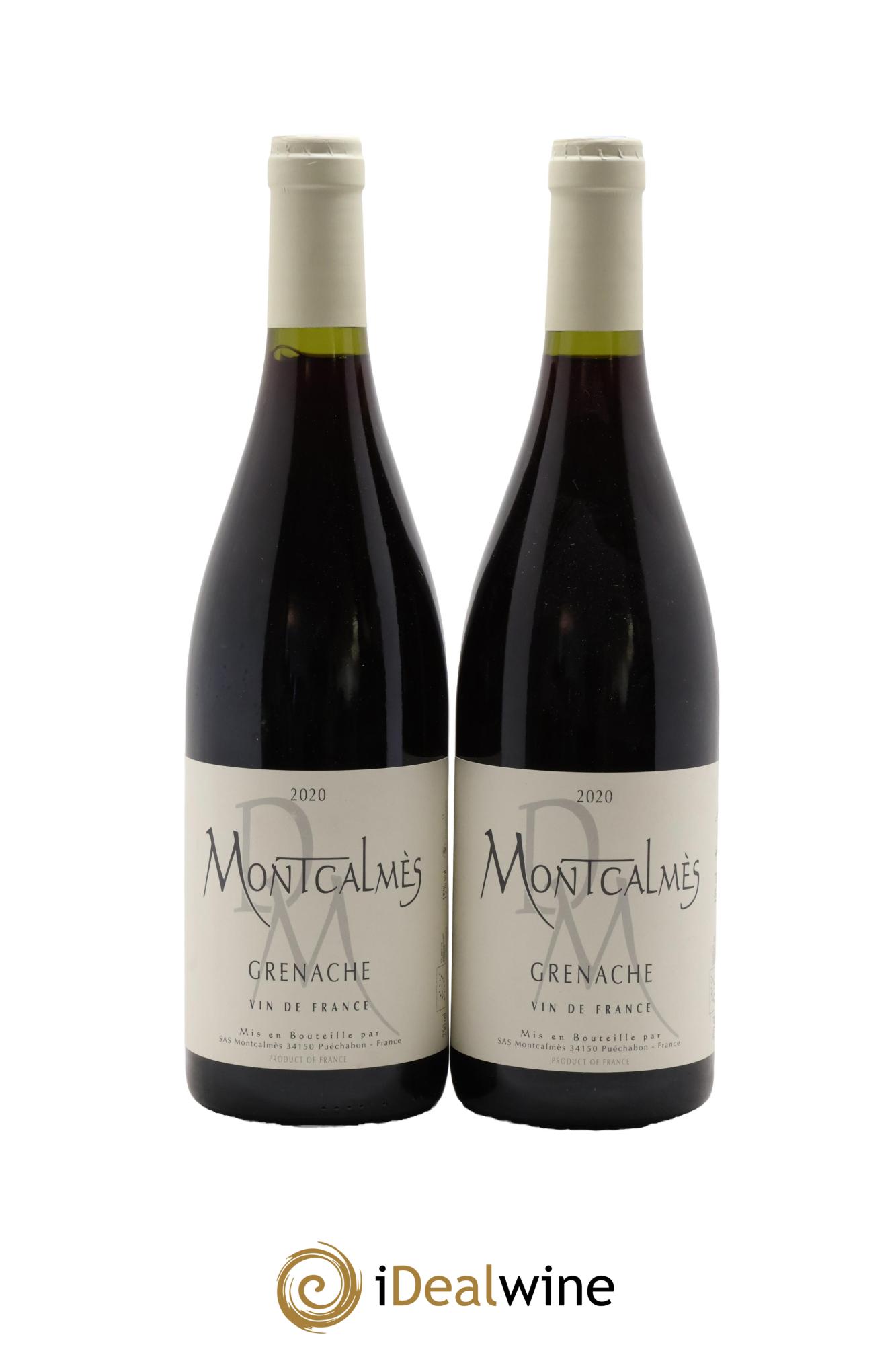 Vin de France Domaine de Montcalmès Grenache Frédéric Pourtalié 2020 - Lotto di 2 bottiglie - 0