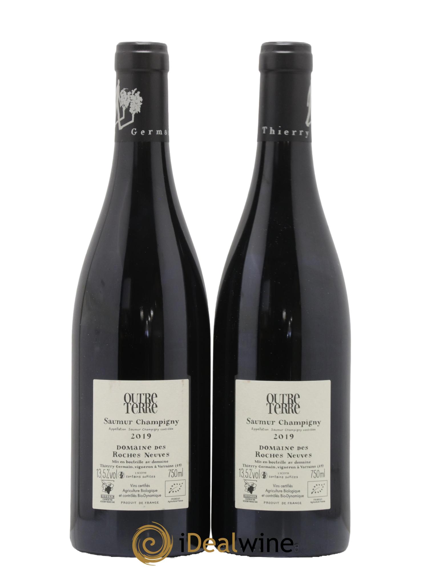 Saumur-Champigny Outre Terre Domaine des Roches Neuves - Thierry Germain 2019 - Lot de 2 bouteilles - 1