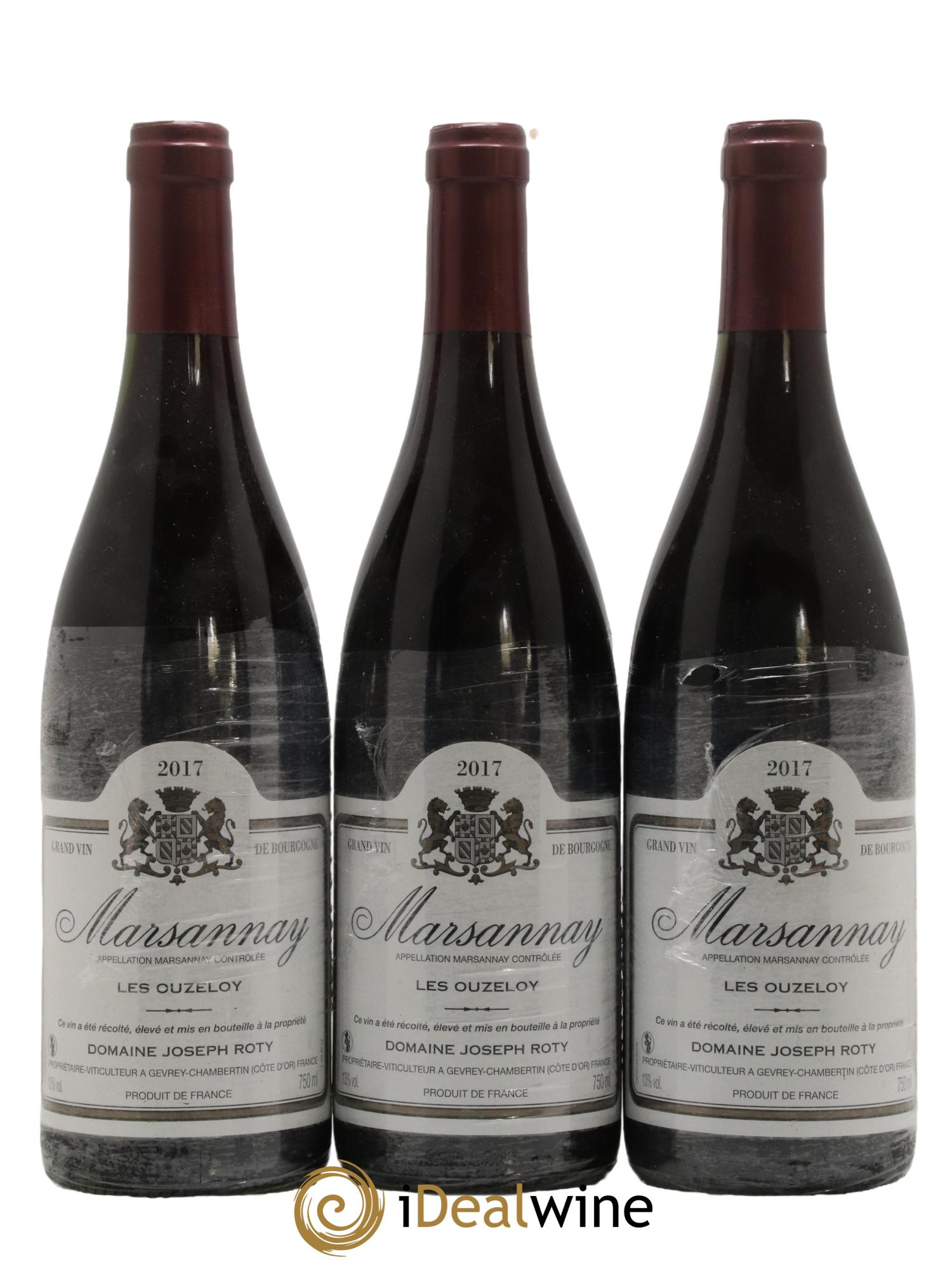 Marsannay Les Ouzeloy Domaine Joseph Roty 2017 - Lot de 3 bouteilles - 0