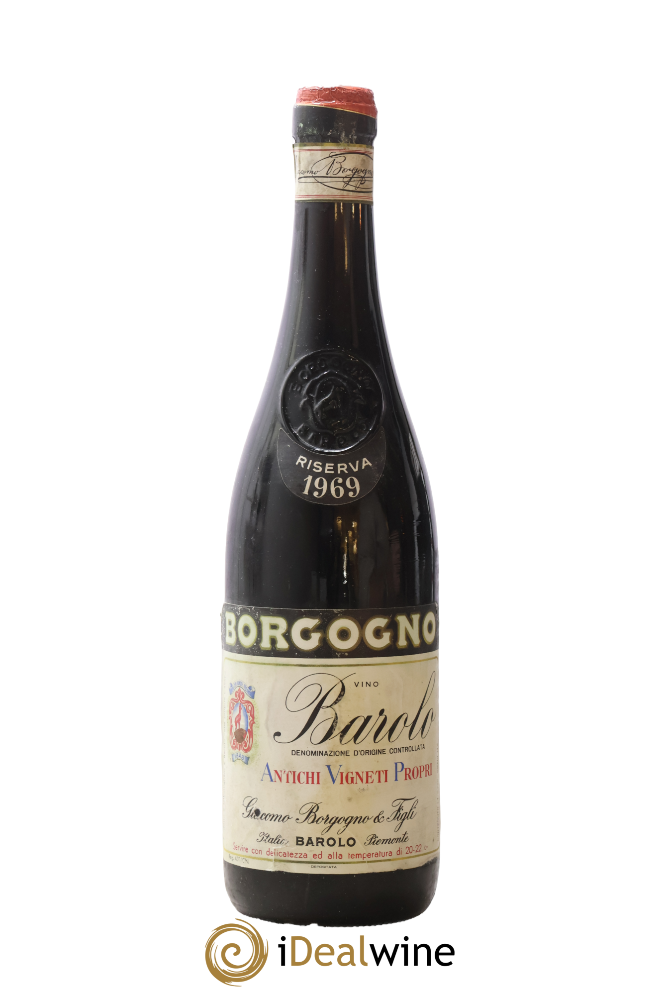 Barolo DOCG Riserva Giacomo Borgogno 1969 - Lot de 1 bouteille - 0