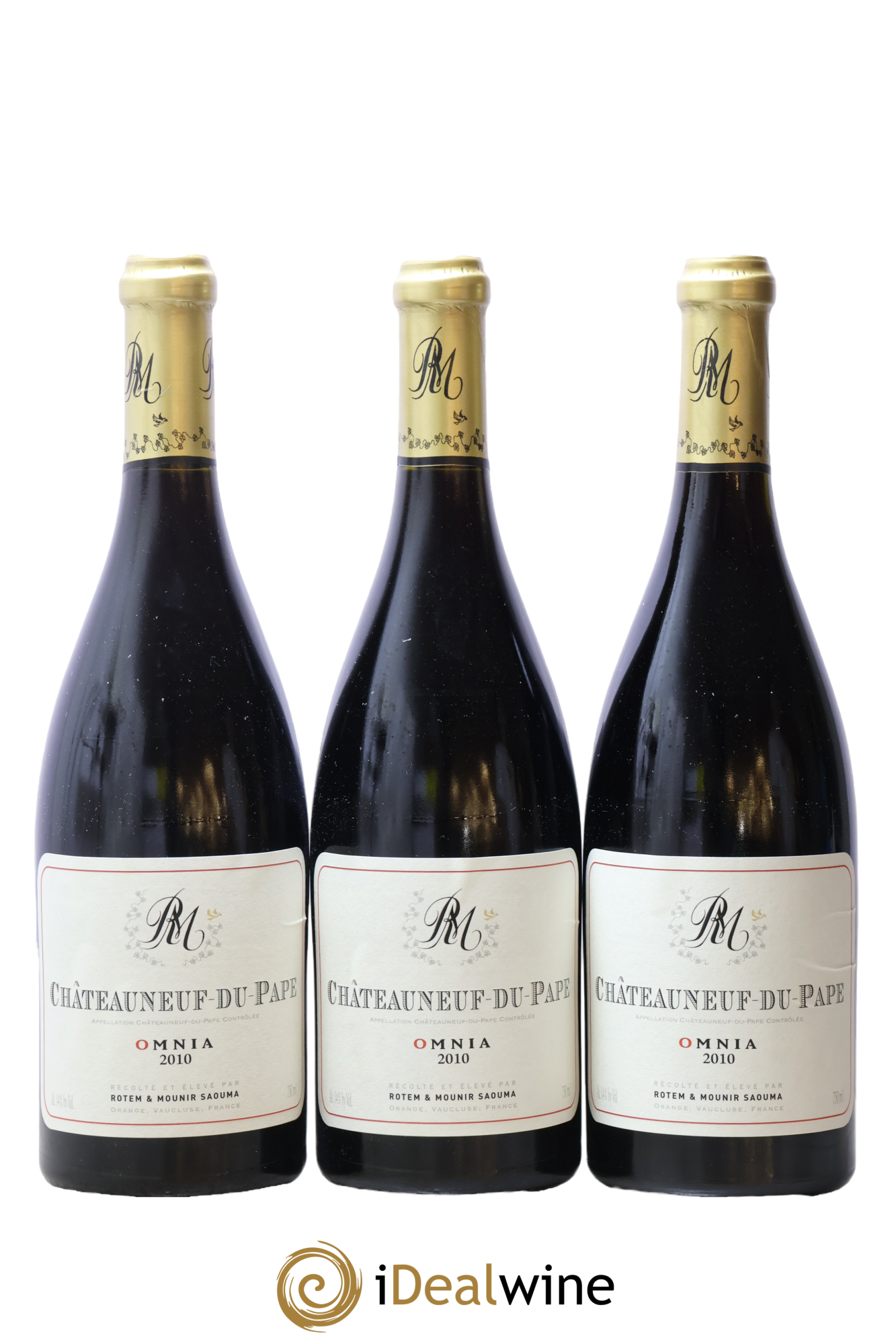 Châteauneuf-du-Pape Omnia Rotem et Mounir Saouma 2010 - Lot de 3 bouteilles - 0
