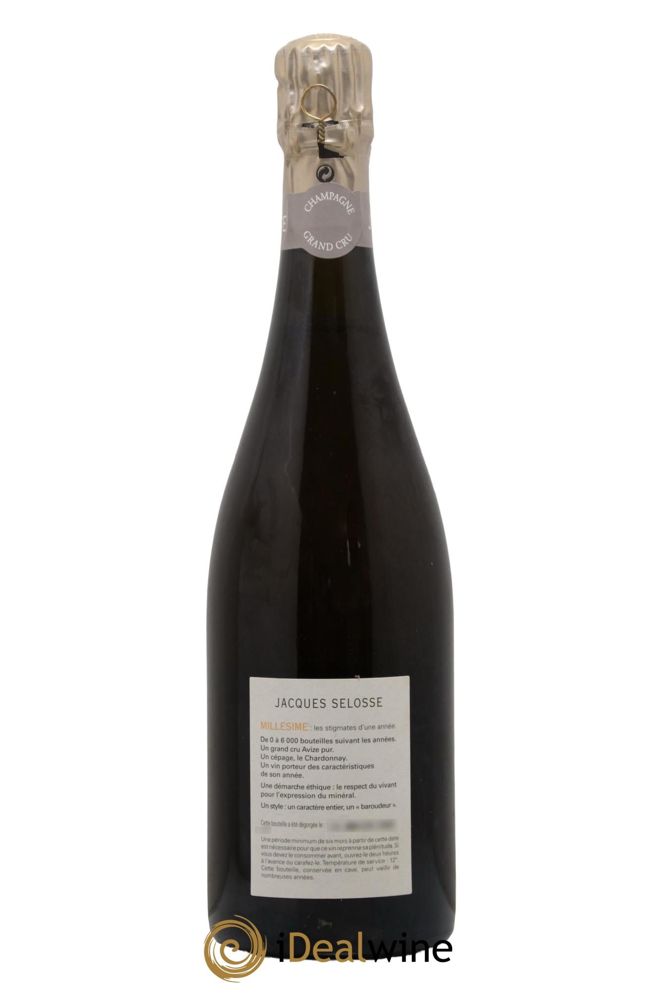 Blanc de Blancs Grand Cru Extra-Brut Jacques Selosse 1999 - Lot of 1 bottle - 1