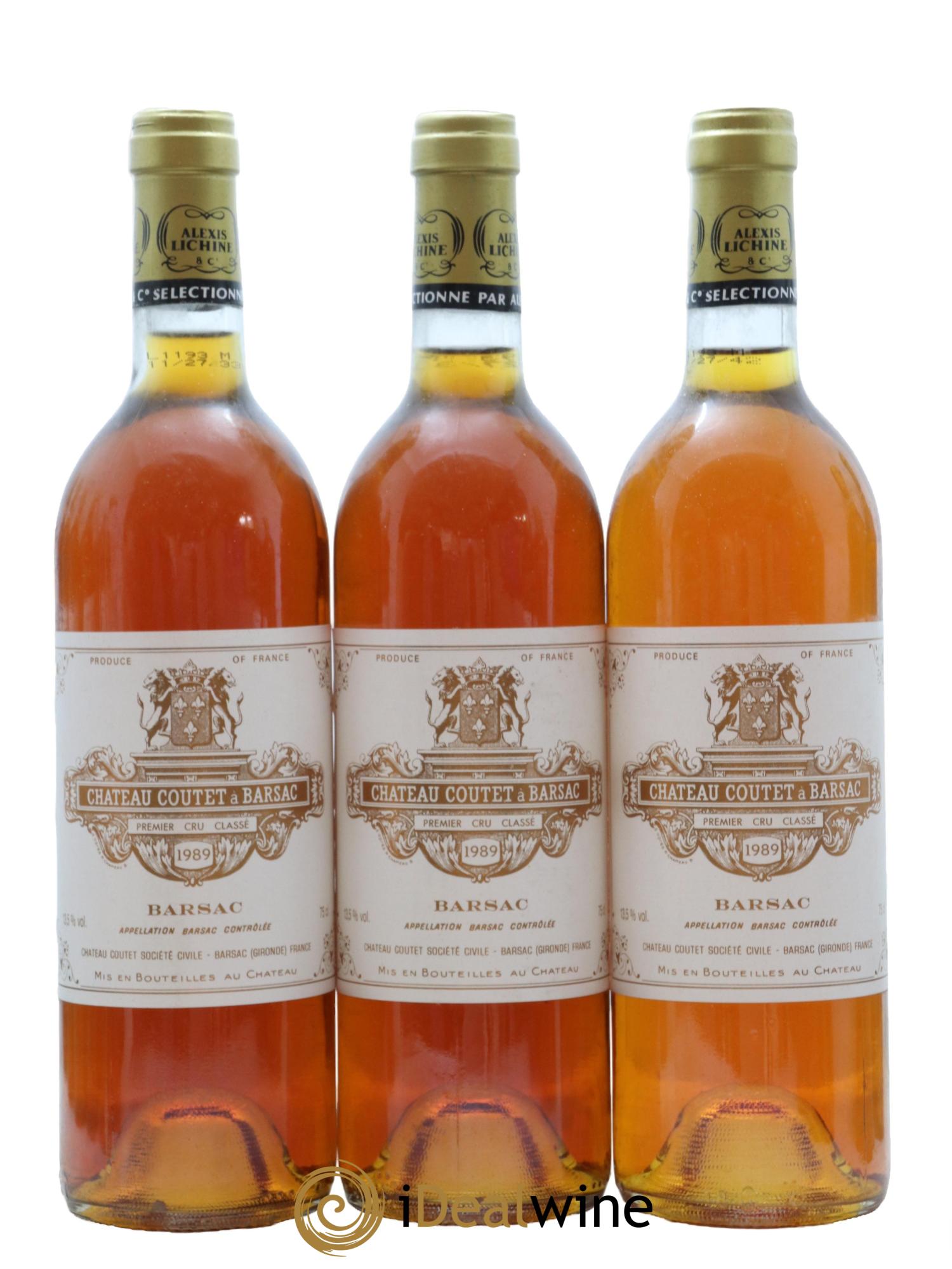 Château Coutet 1er Grand Cru Classé 1989 - Lotto di 12 bottiglie - 1