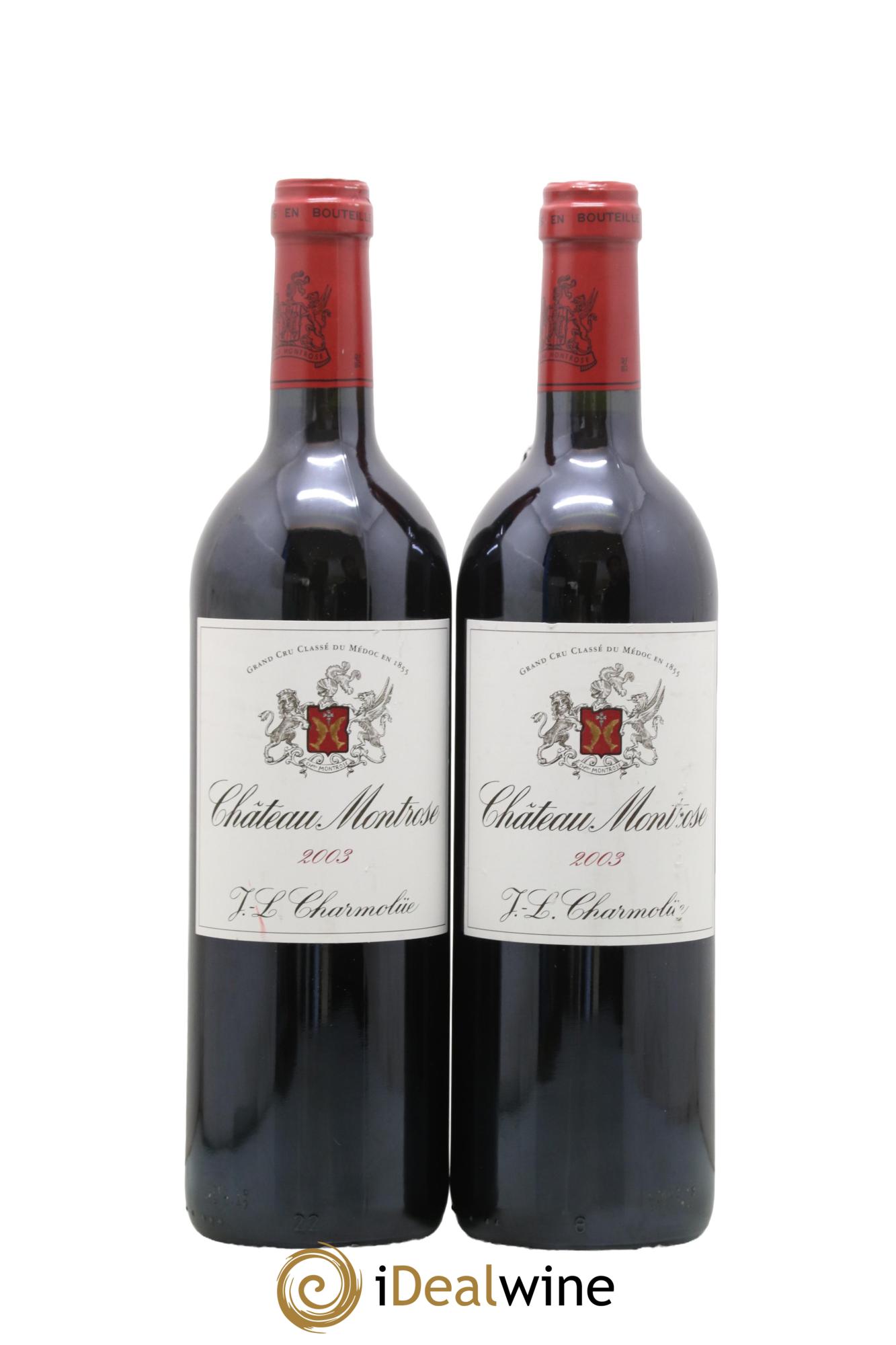 Château Montrose 2ème Grand Cru Classé 2003 - Lot de 2 bouteilles - 0
