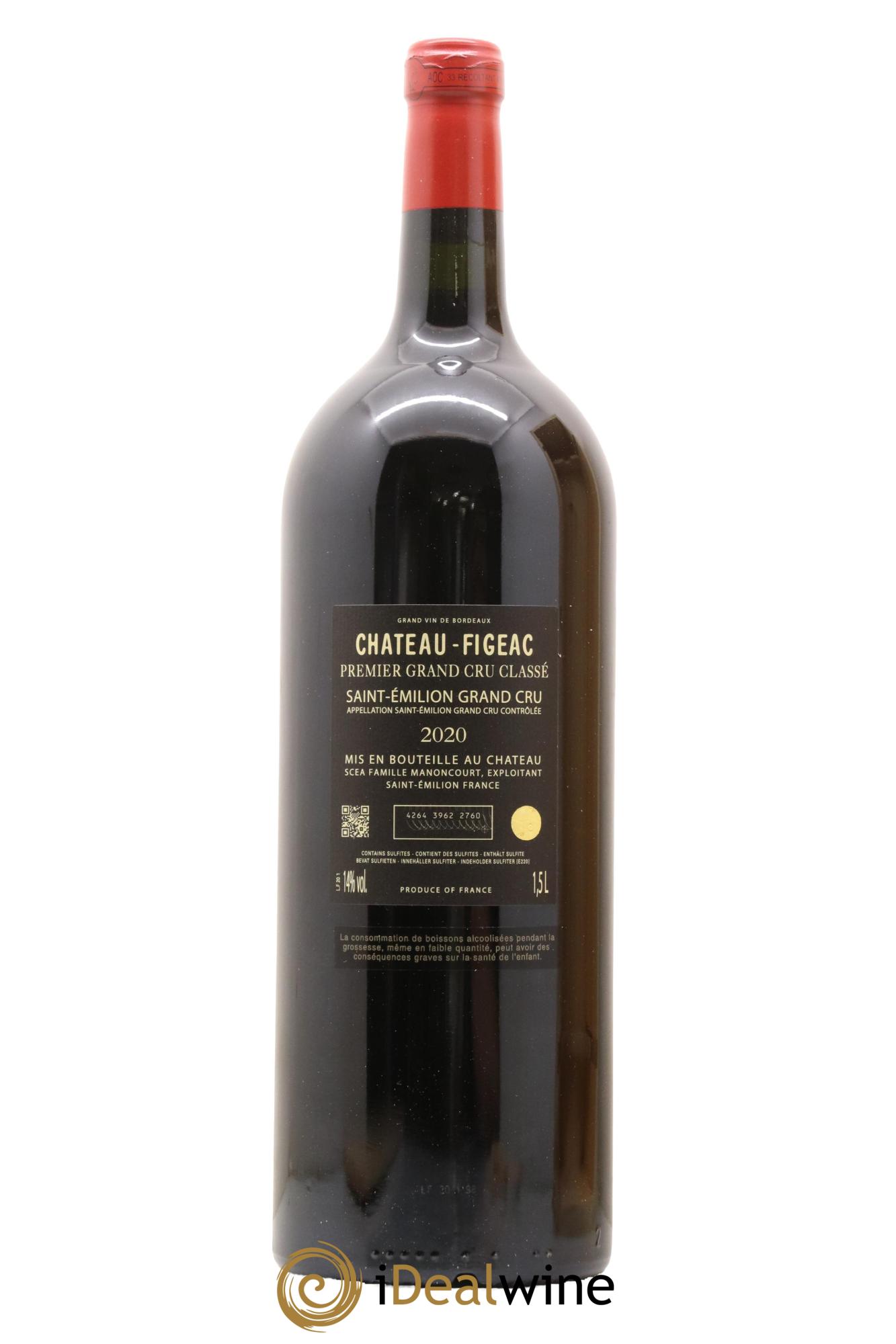 Château Figeac 1er Grand Cru Classé A 2020 - Lot de 1 magnum - 1