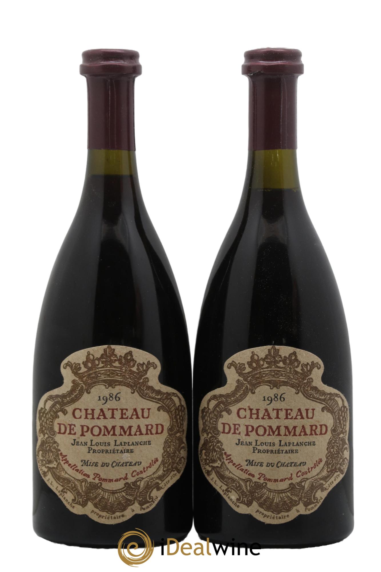 Pommard Château de Pommard 1986 - Lot of 2 bottles - 0