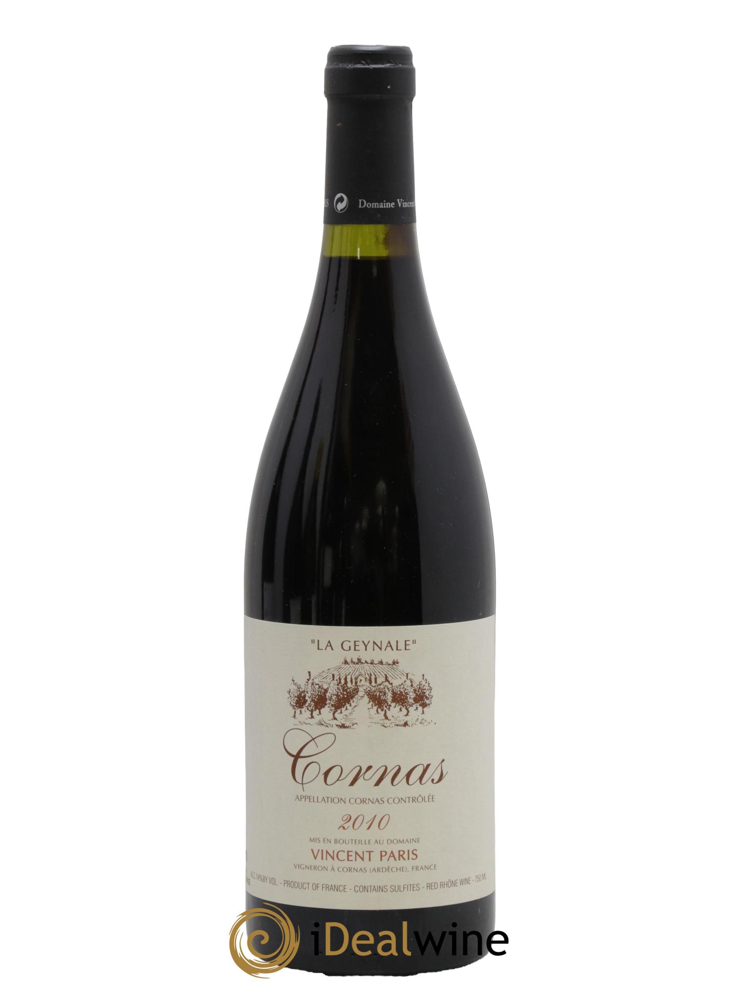 Cornas La Geynale Vincent Paris 2010 - Lot de 1 bouteille - 0