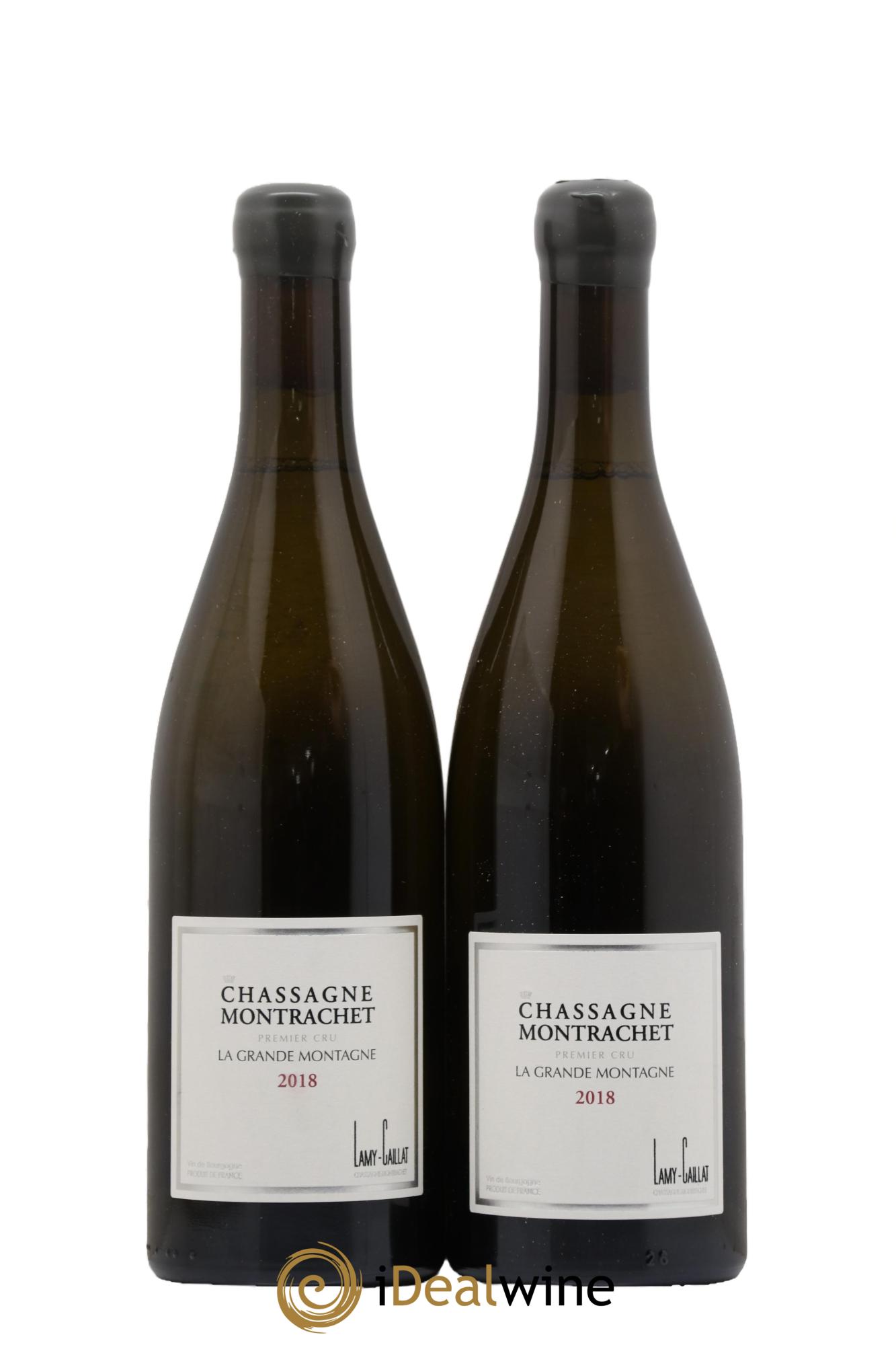 Chassagne-Montrachet 1er Cru La Grande Montagne Lamy-Caillat (Domaine) 2018 - Lot de 2 bouteilles - 0