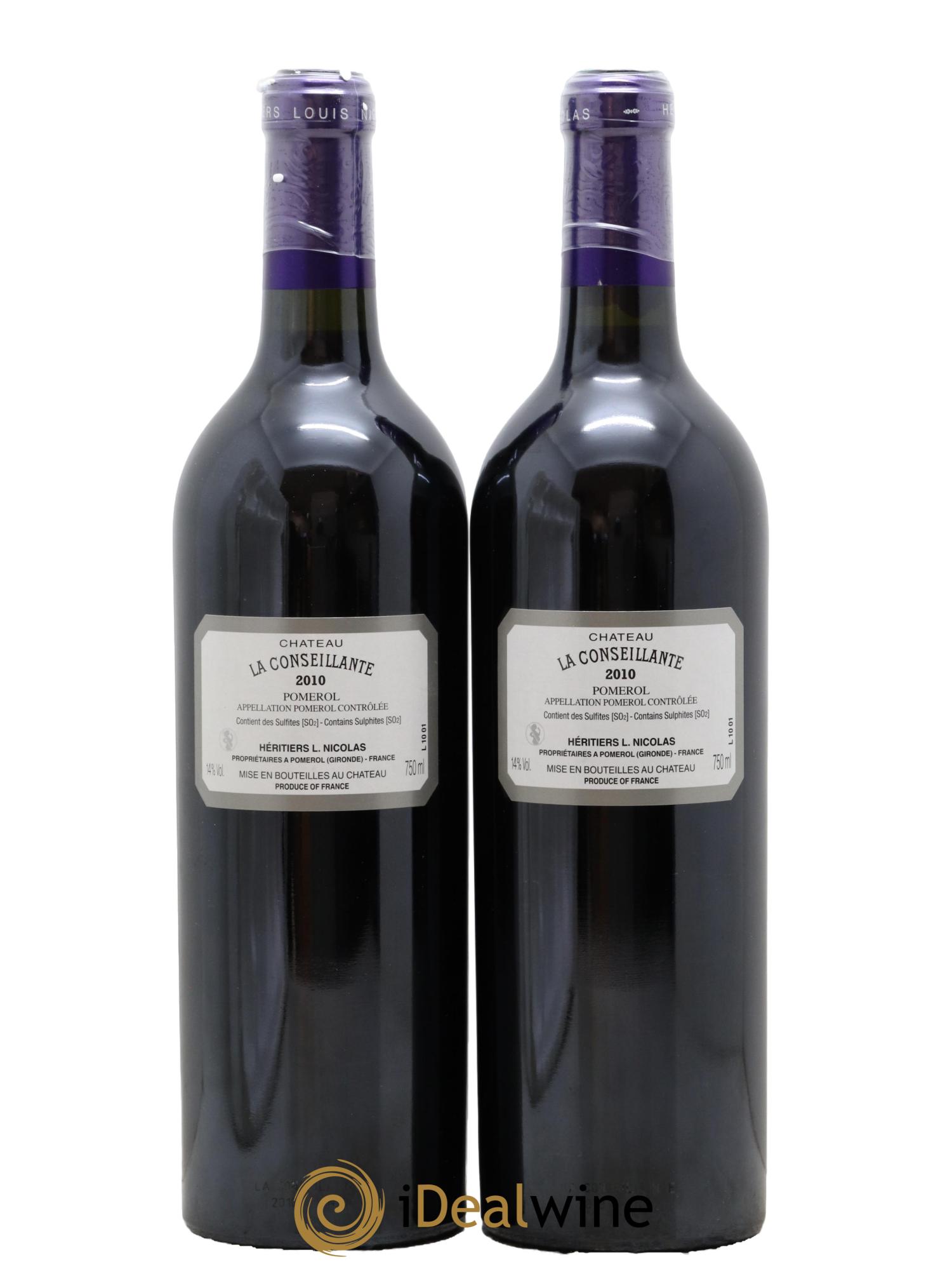 Château la Conseillante 2010 - Lot de 2 bouteilles - 1