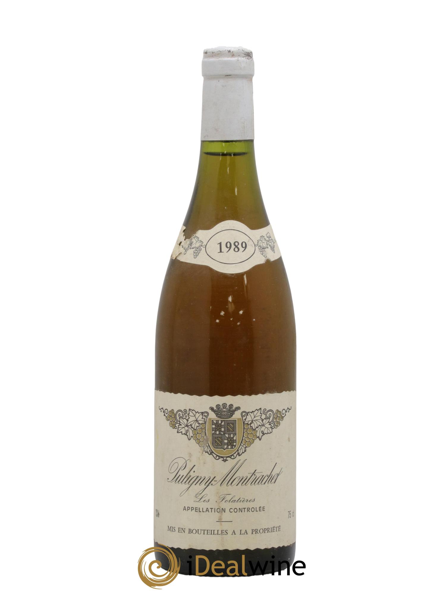 Puligny-Montrachet Les Folatières 1989 - Lot de 1 bouteille - 0