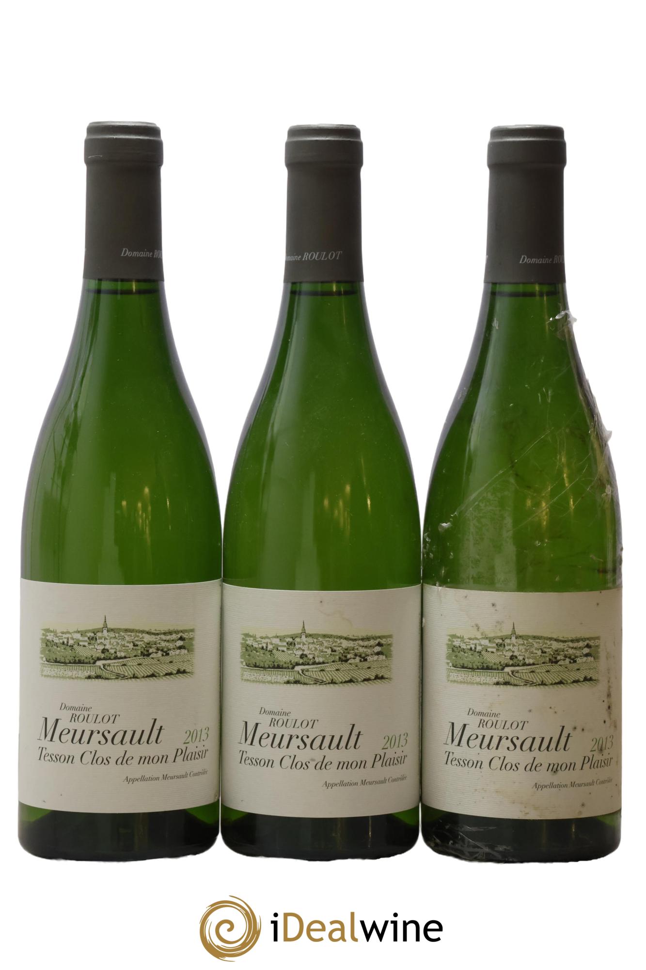 Meursault Les Tessons Clos de Mon plaisir Roulot (Domaine) 2013 - Lot de 3 bouteilles - 0