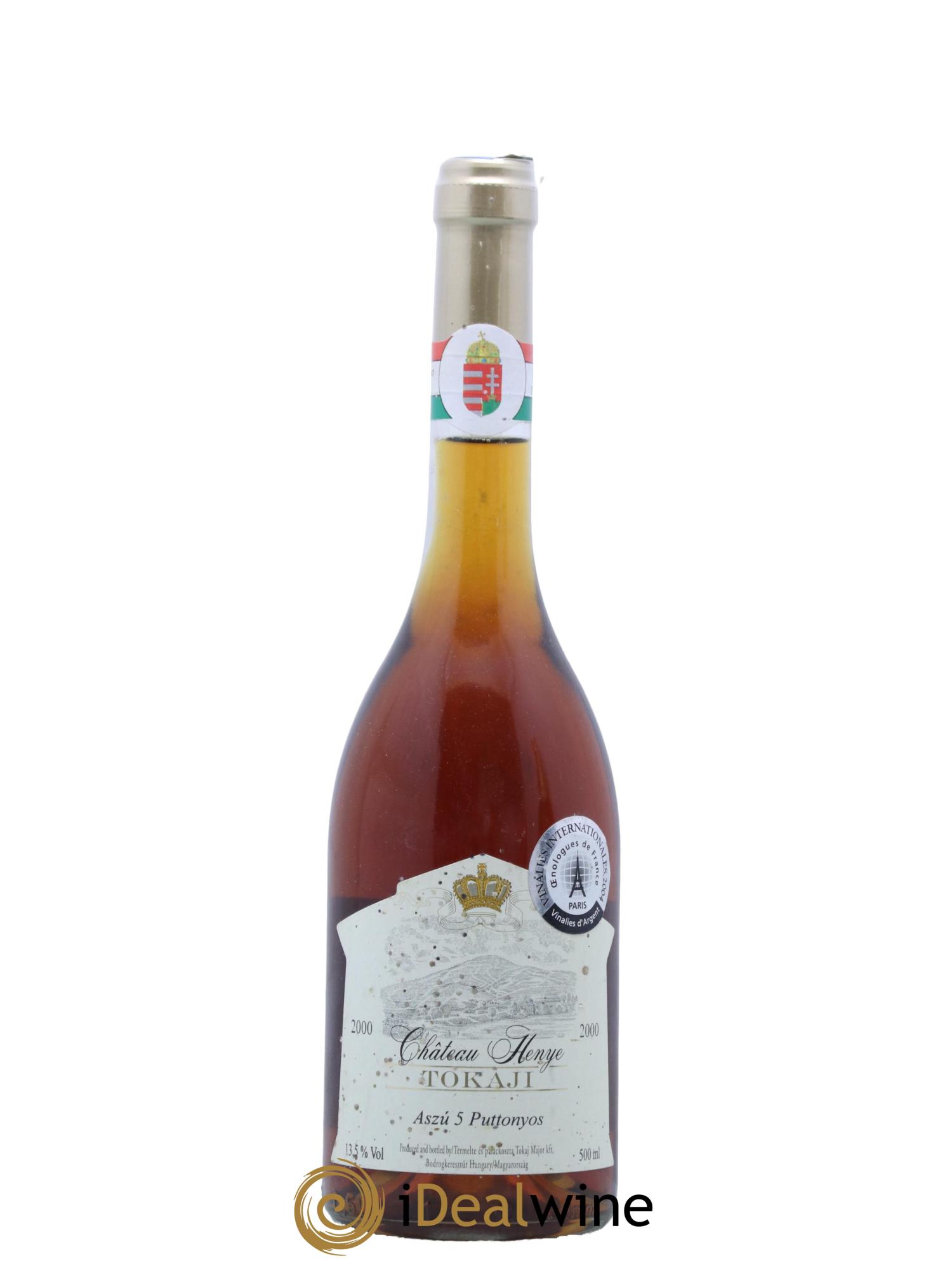 Tokaji Aszu 5 Puttunyos Chateau Henye 2000 - Lot de 1 format 50cl - 0