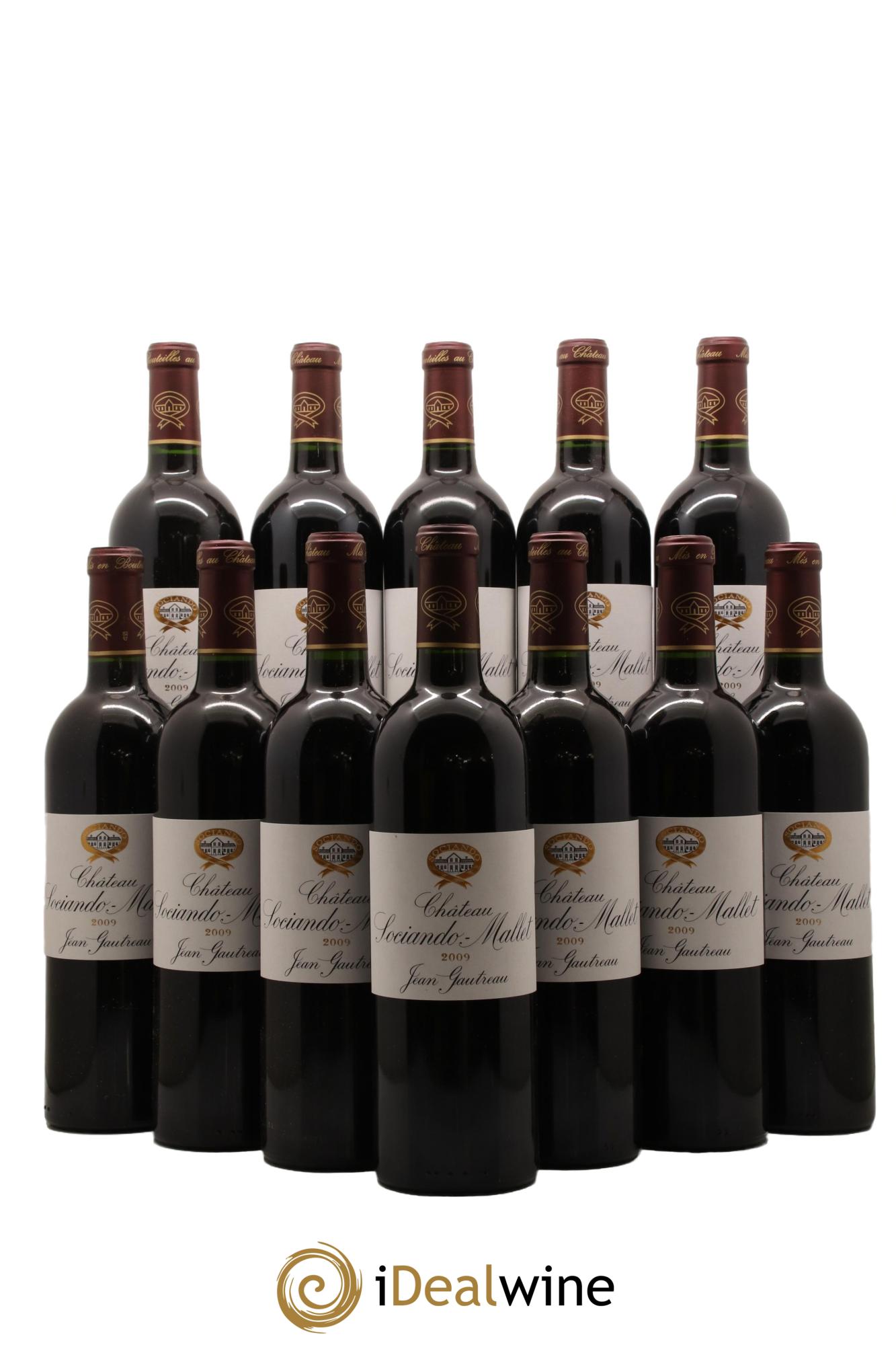 Château Sociando Mallet 2009 - Lot de 12 bouteilles - 0