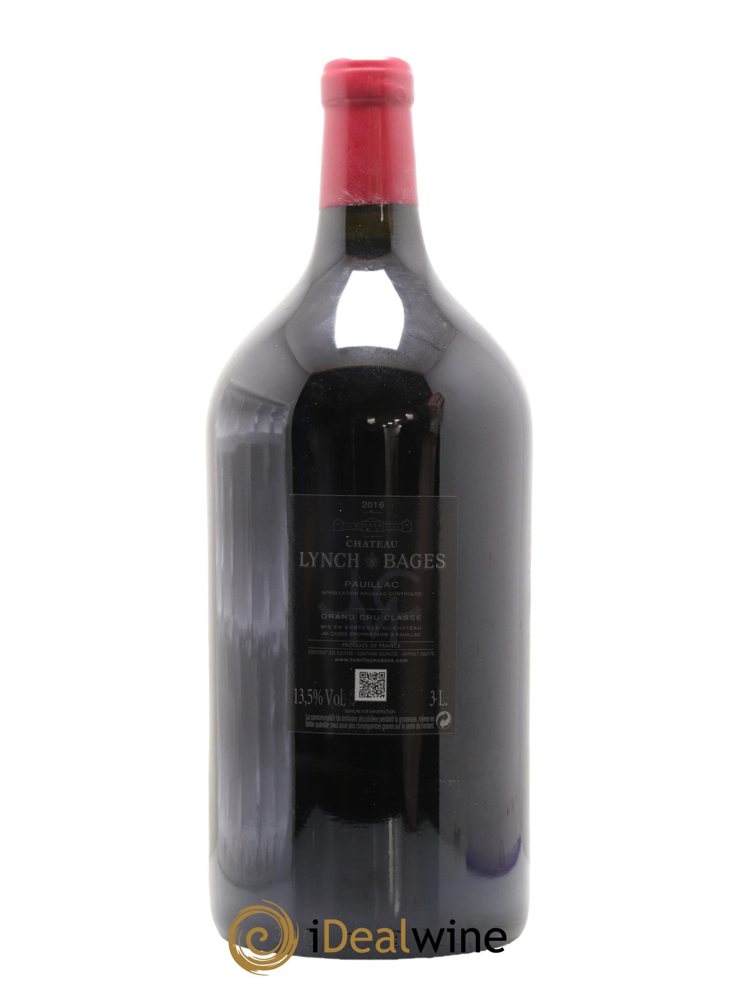 Château Lynch Bages 5ème Grand Cru Classé 2016 - Lot de 1 double magnum - 2