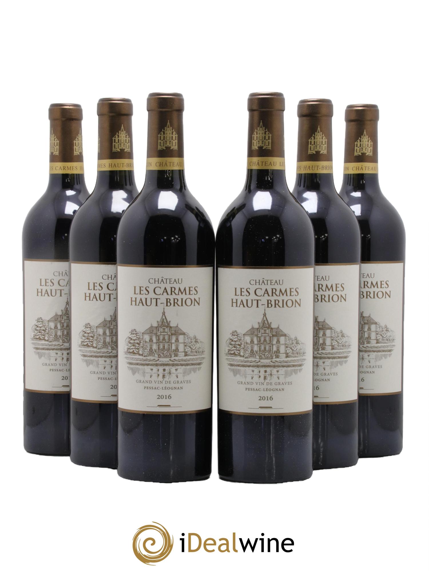 Château Les Carmes Haut-Brion 2016 - Lot de 6 bouteilles - 0