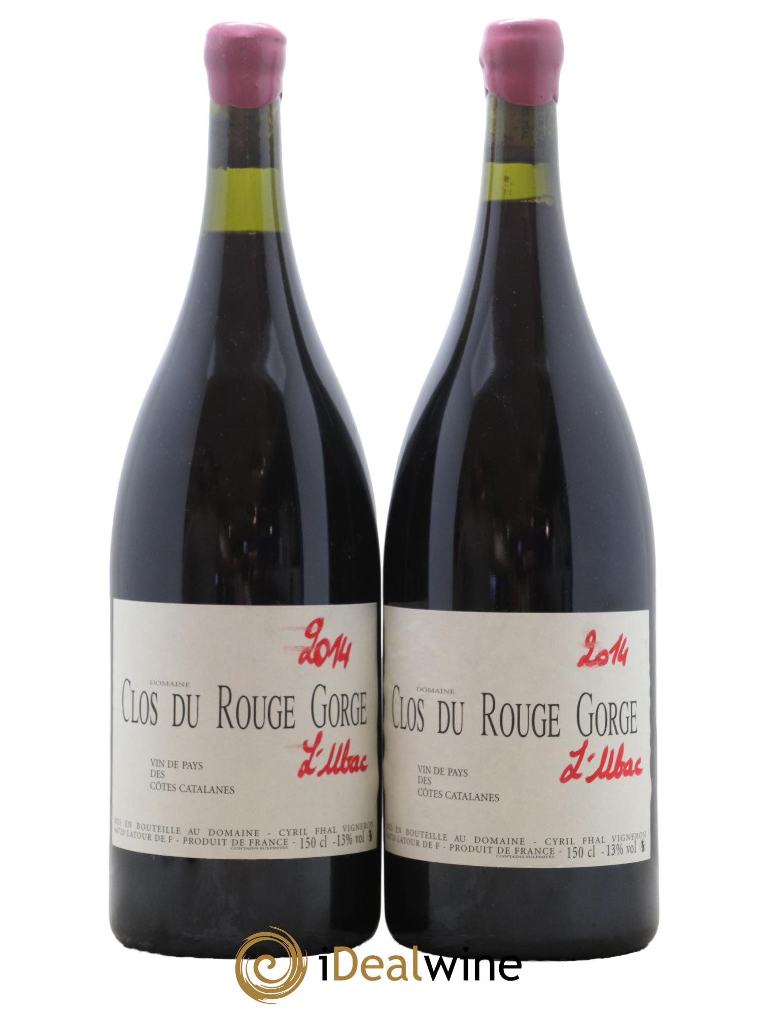 Côtes Catalanes Clos du Rouge Gorge L'Ubac Cyril Fhal 2014 - Posten von 2 Magnum - 0