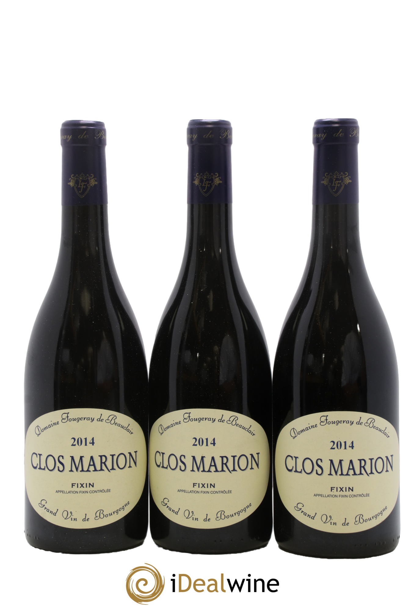 Fixin Clos Marion Fougeray de Beauclair 2014 - Lot de 3 bouteilles - 0