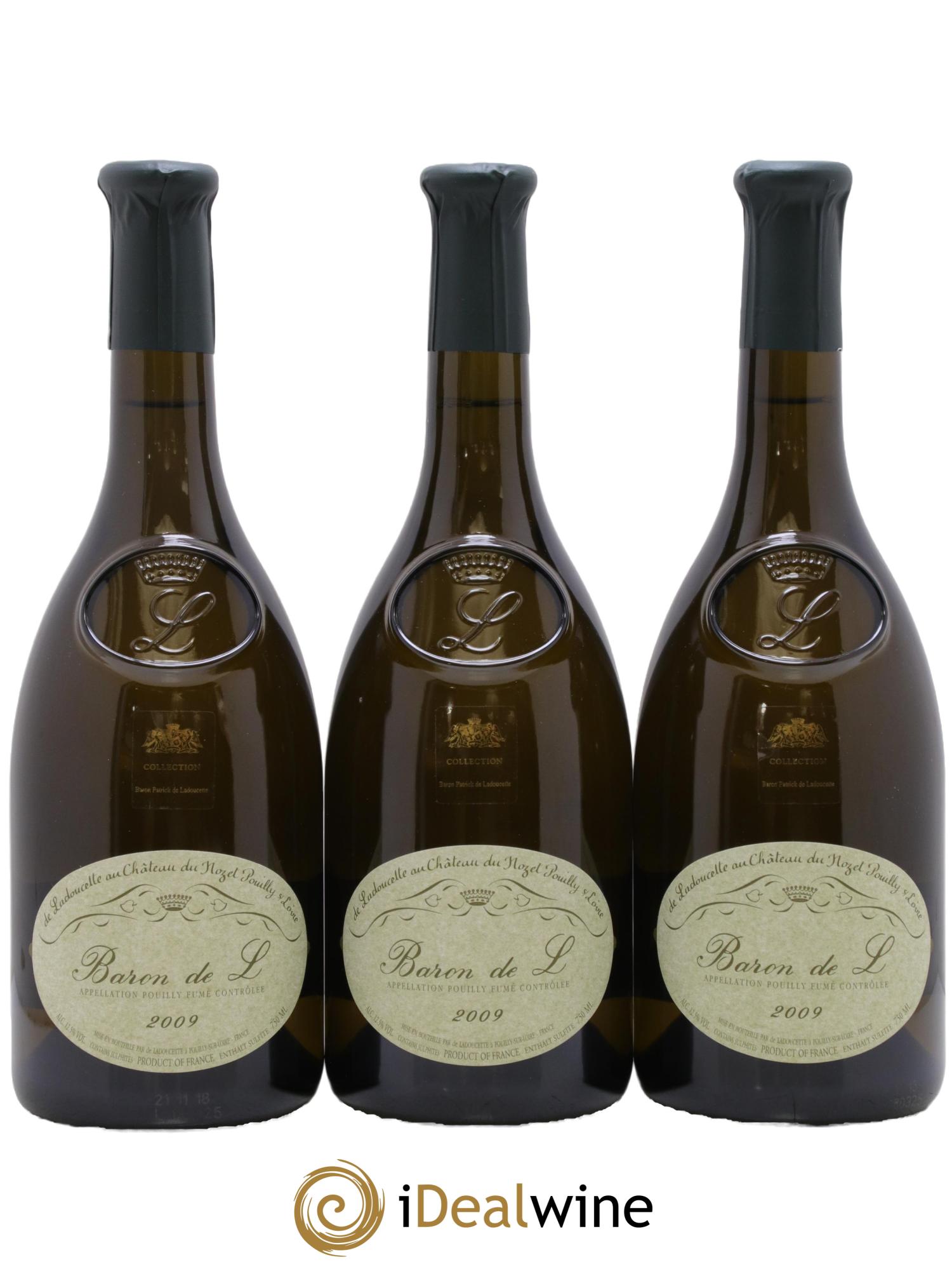 Pouilly-Fumé Baron de L Patrick de Ladoucette 2009 - Lot de 6 bouteilles - 1