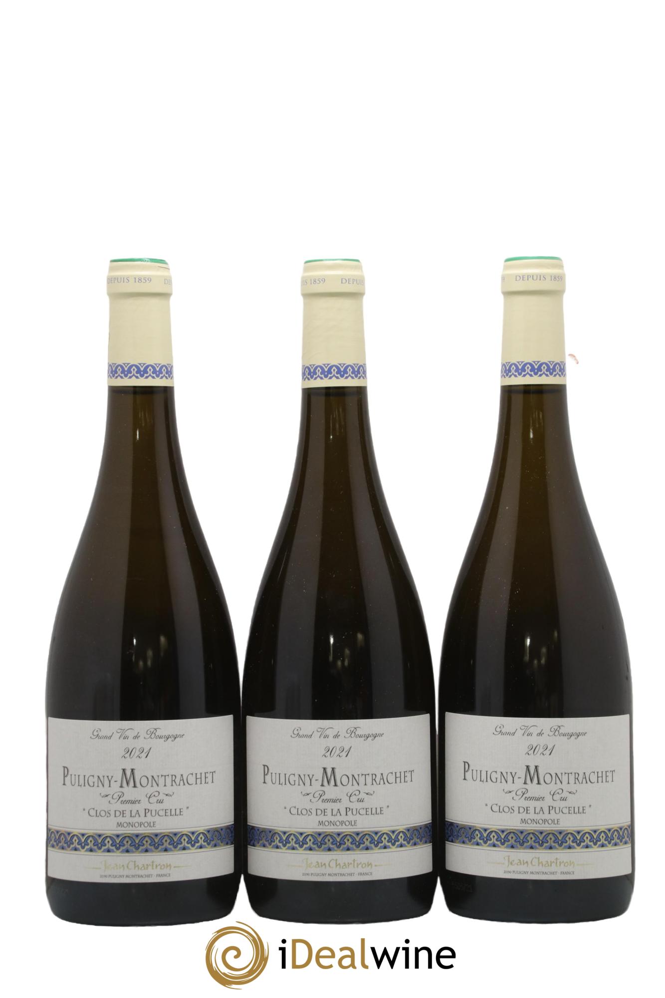 Puligny-Montrachet 1er Cru Clos de la Pucelle Jean Chartron (Domaine) 2021 - Lot de 3 bouteilles - 0