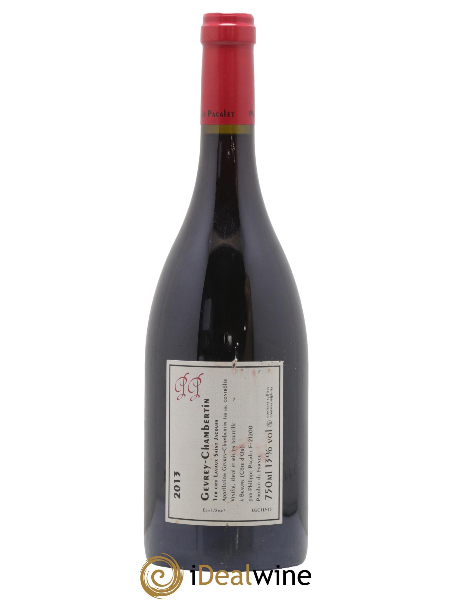 Gevrey-Chambertin 1er Cru Lavaux Saint-Jacques Philippe Pacalet  2013 - Lot of 1 bottle - 1