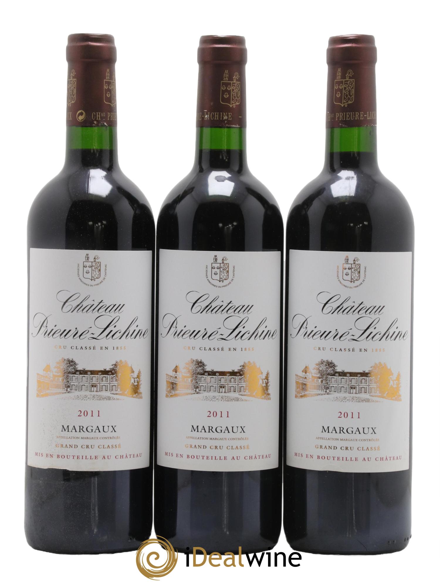 Château Prieuré Lichine 4ème Grand Cru Classé 2011 - Lot de 3 bouteilles - 0