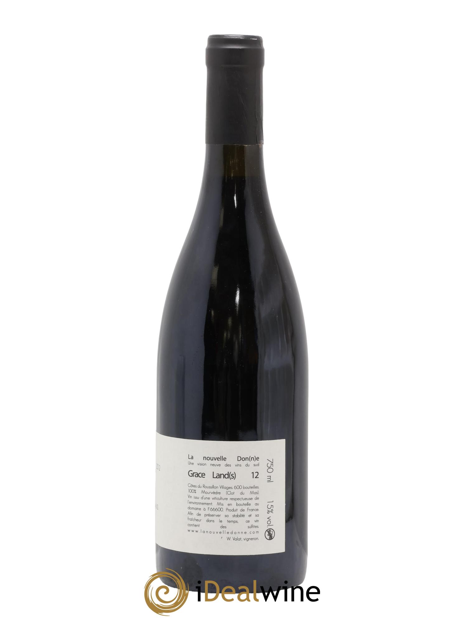 Côtes du Roussillon Cuvée Graceland Wilfried Valat La Nouvelle Donne 2012 - Lot de 1 bouteille - 1