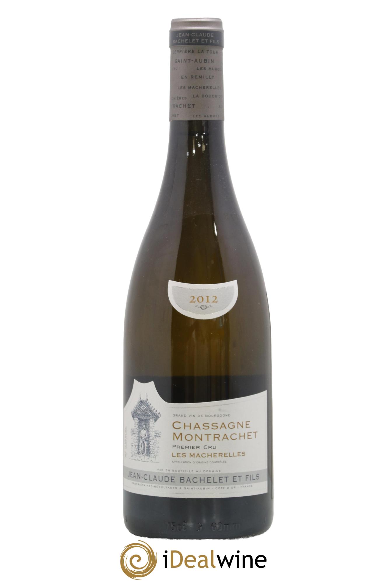 Chassagne-Montrachet 1er Cru Les Macherelles Jean-Claude Bachelet (Domaine) 2012 - Lot de 1 bouteille - 0