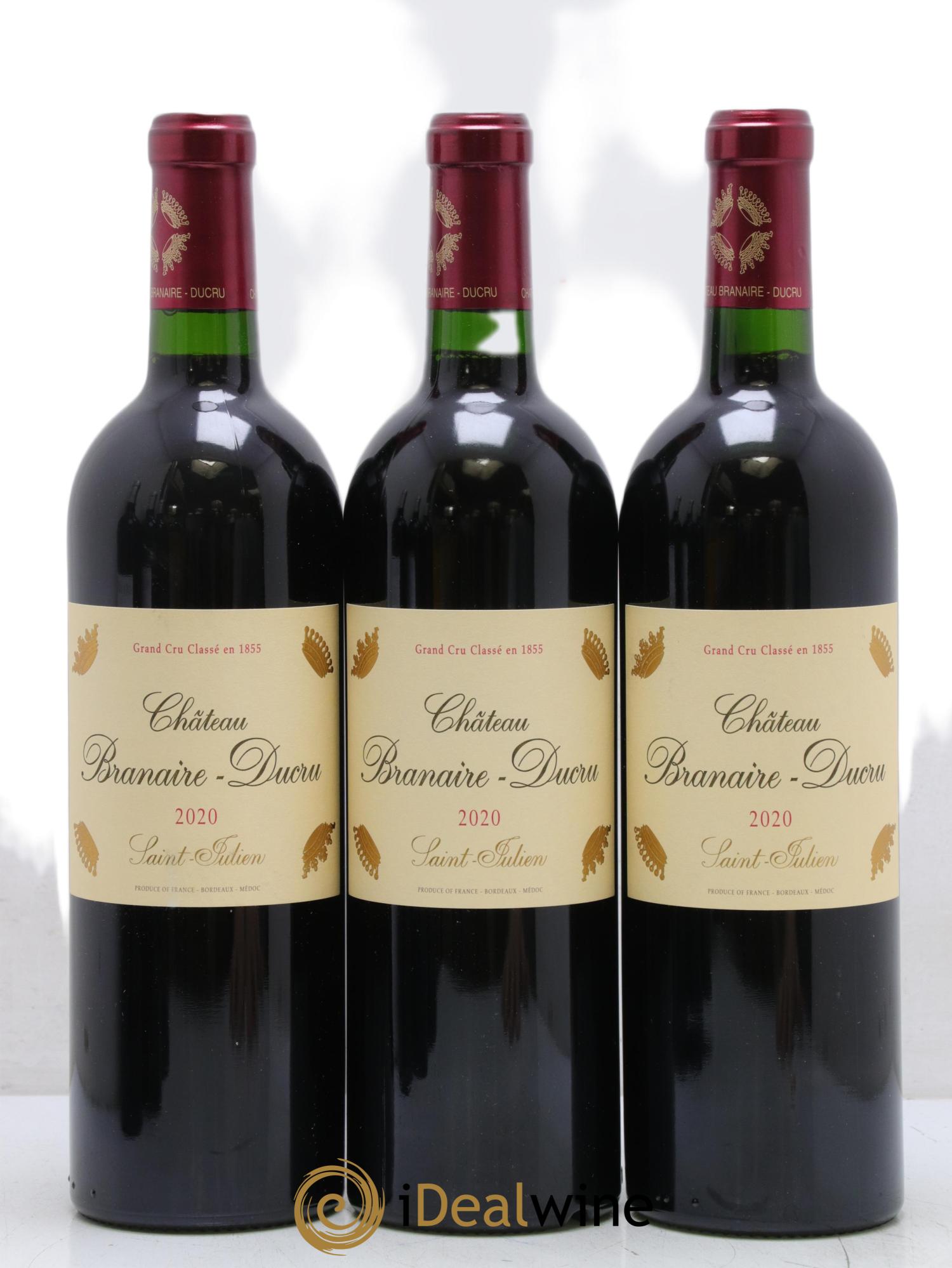 Château Branaire Ducru 4ème Grand Cru Classé 2020 - Posten von 3 Flaschen - 0