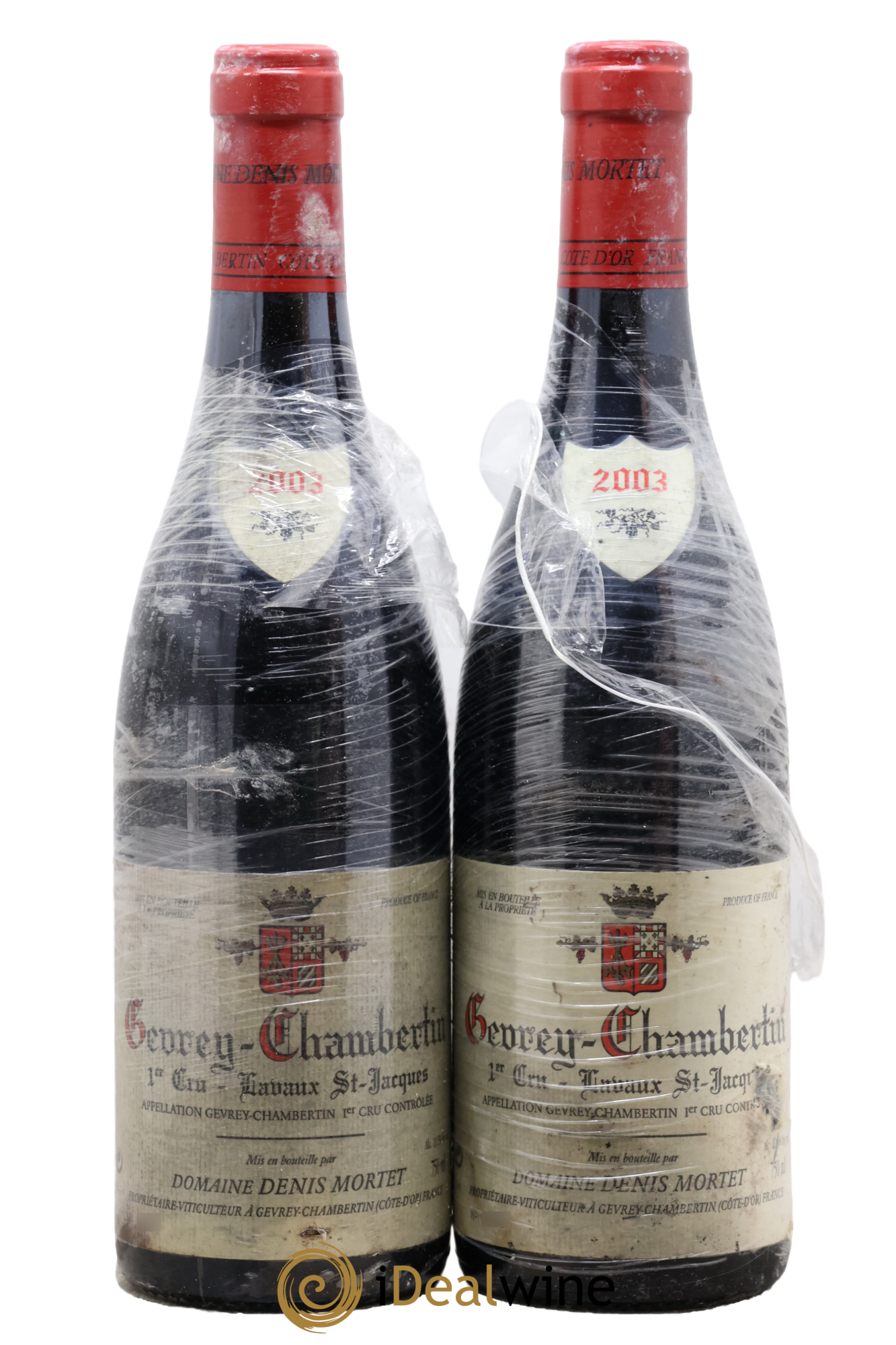Gevrey-Chambertin 1er Cru Lavaux Saint Jacques Denis Mortet (Domaine) 2003 - Posten von 2 Flaschen - 0