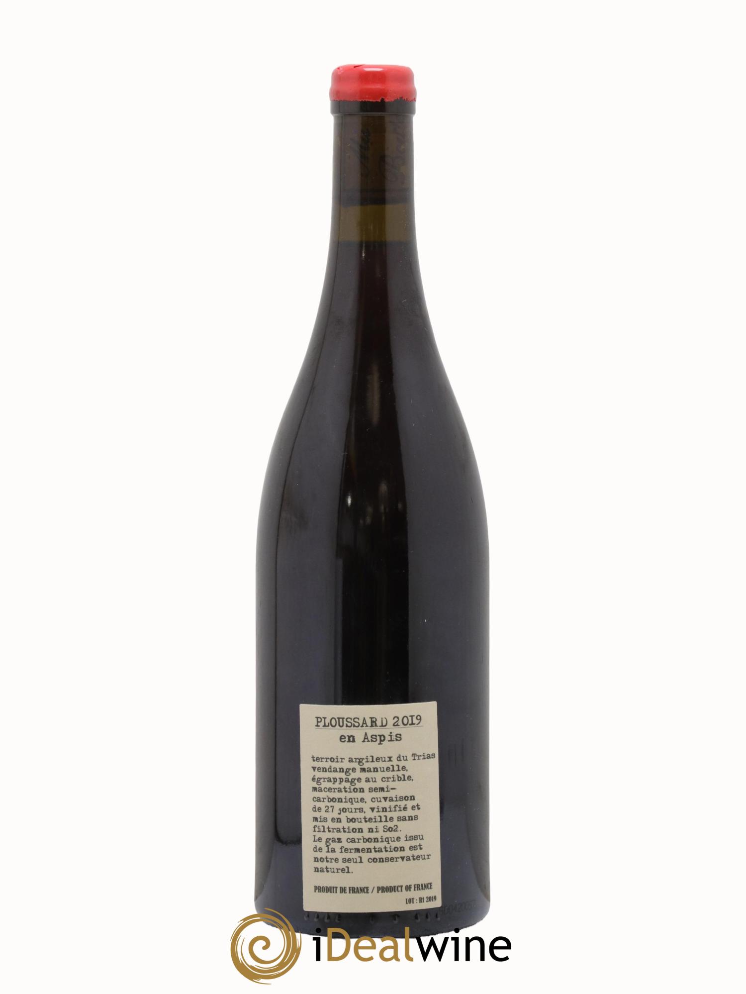 Arbois-Pupillin Ploussard En Aspis Adeline Houillon & Renaud Bruyère 2019 - Lot of 1 bottle - 1