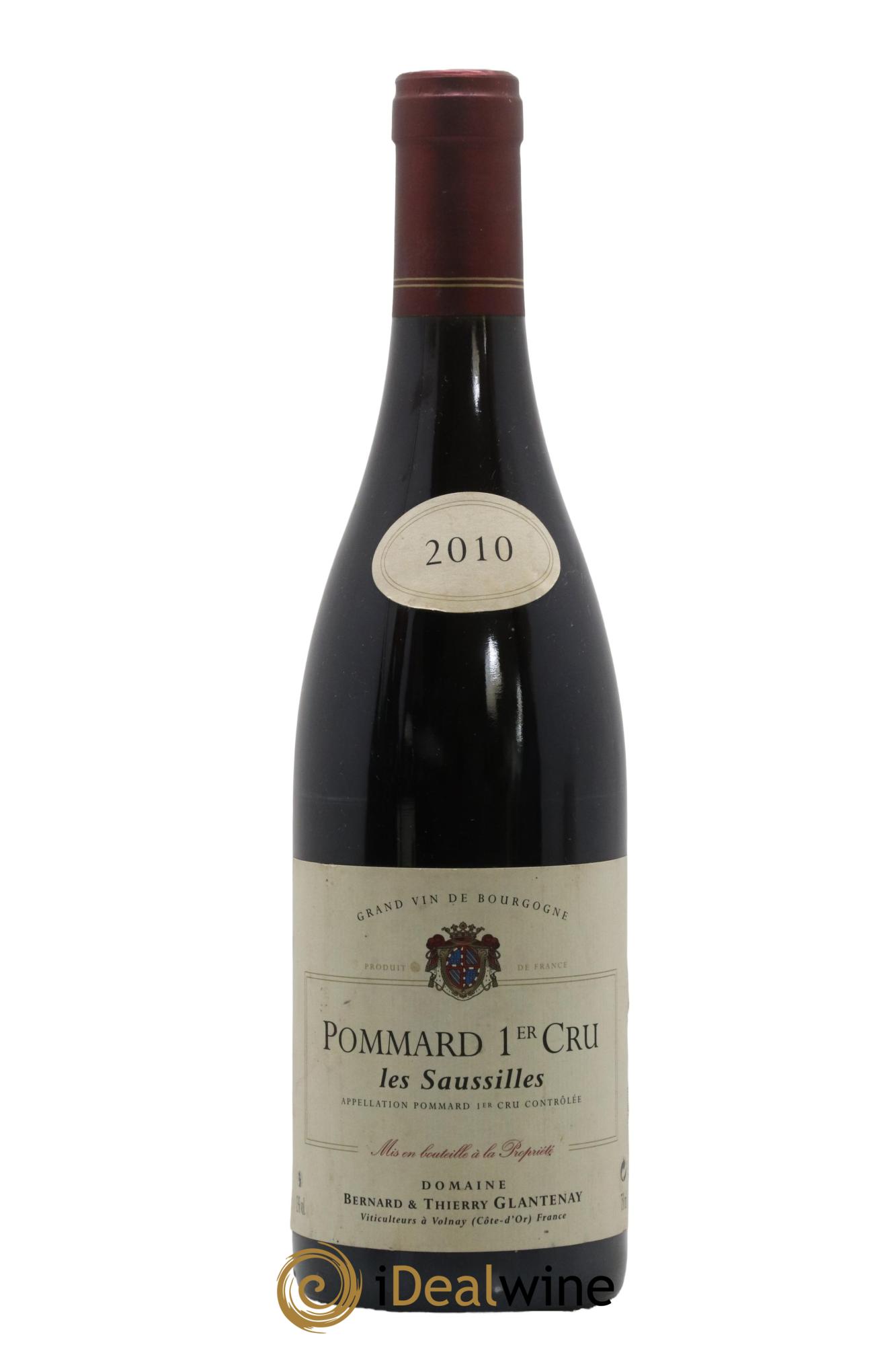 Pommard 1er Cru Les Saussilles Bernard et Thierry Glantenay 2010 - Lot de 1 bouteille - 0