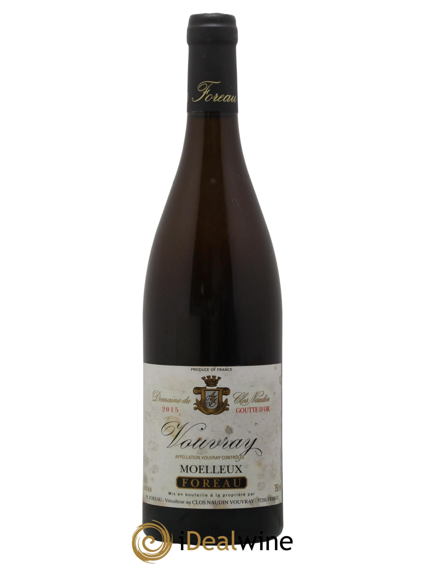 Vouvray Goutte d'Or Clos Naudin - Philippe Foreau 2015 - Lotto di 1 bottiglia - 0